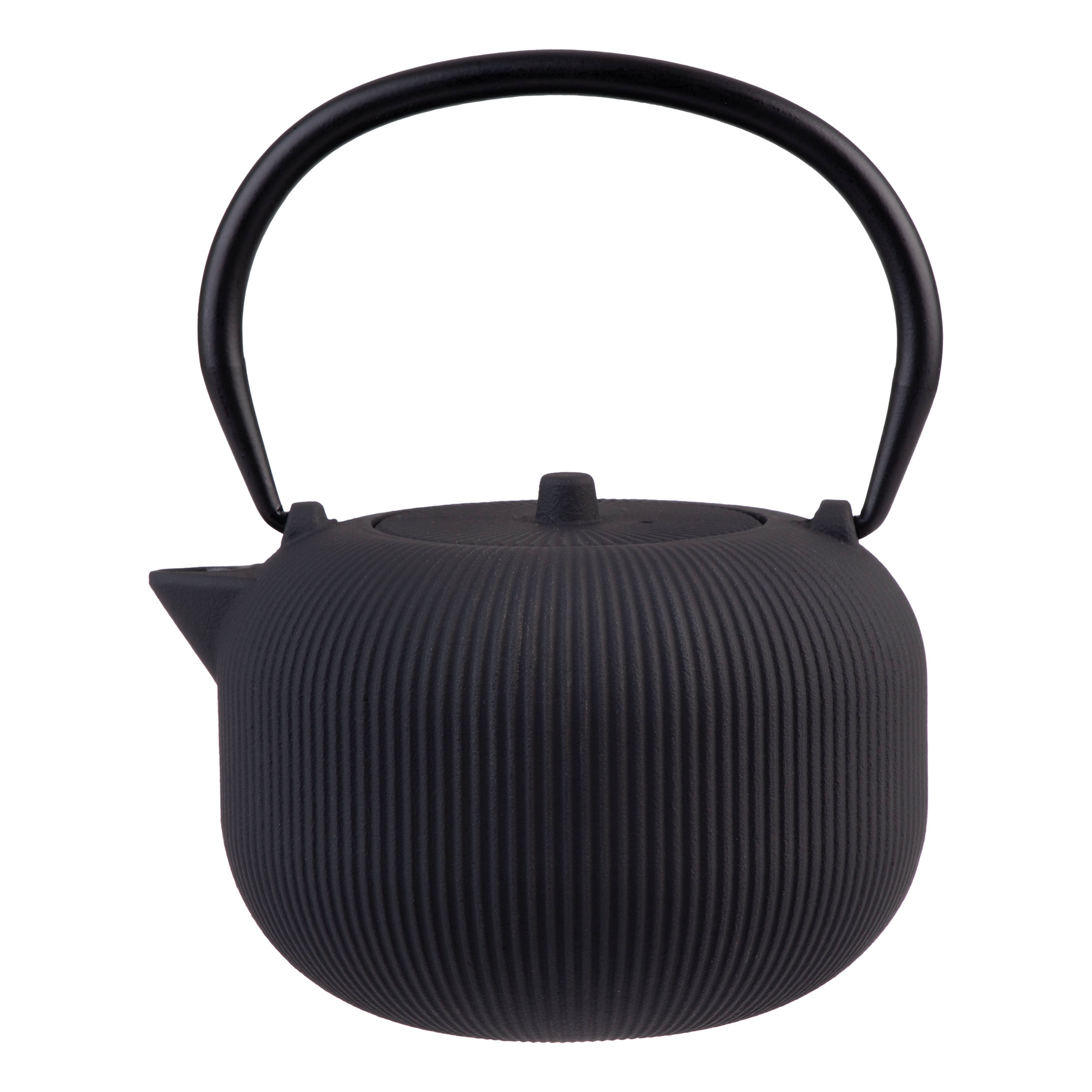 Teaology Cast Iron Teapot 700ml - Serenity - Black