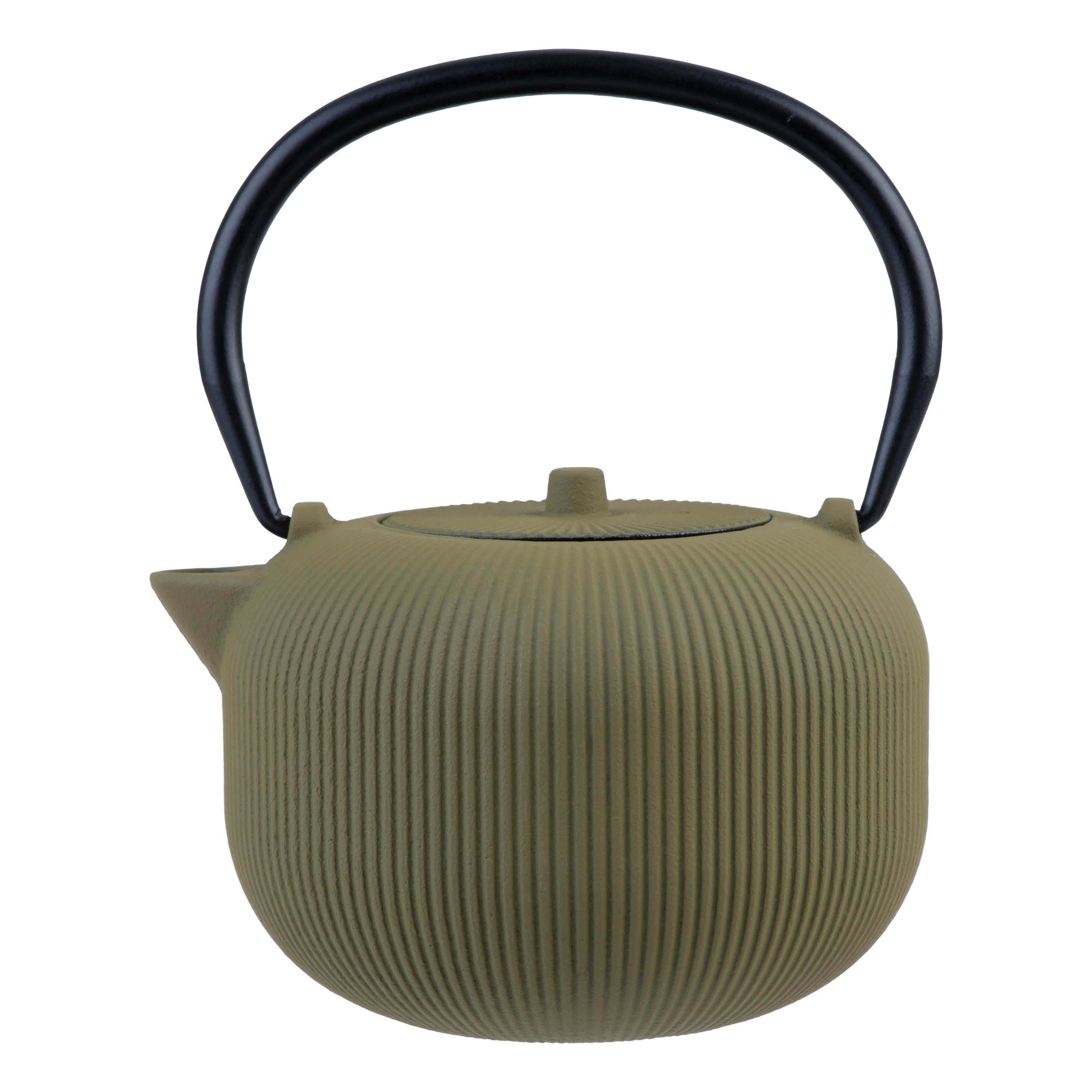 Teaology Cast Iron Teapot 700ml - Serenity - Olive