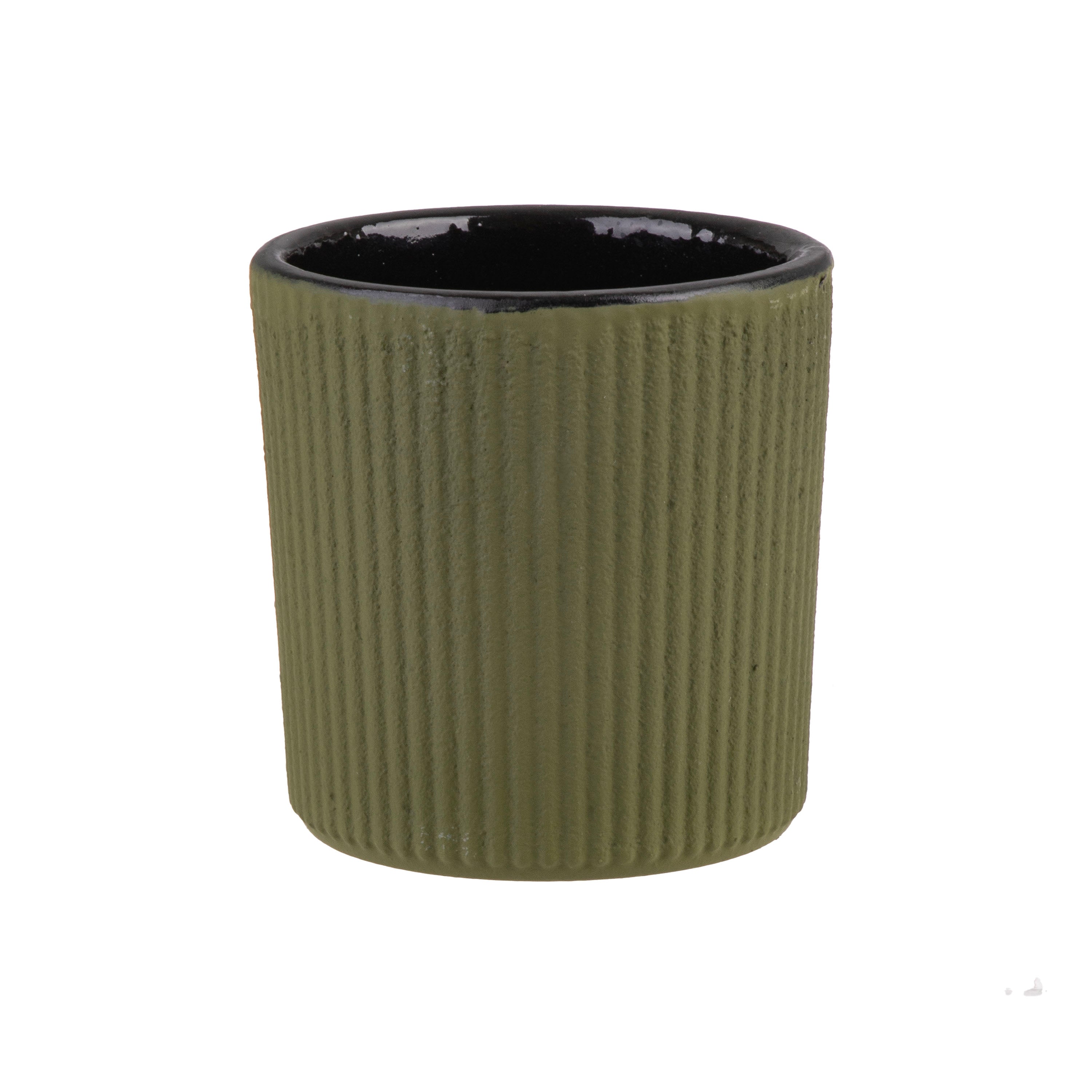 Teaology Serenity Cast Iron Tea Cup Set – 120 ml (Set of 2, Olive)