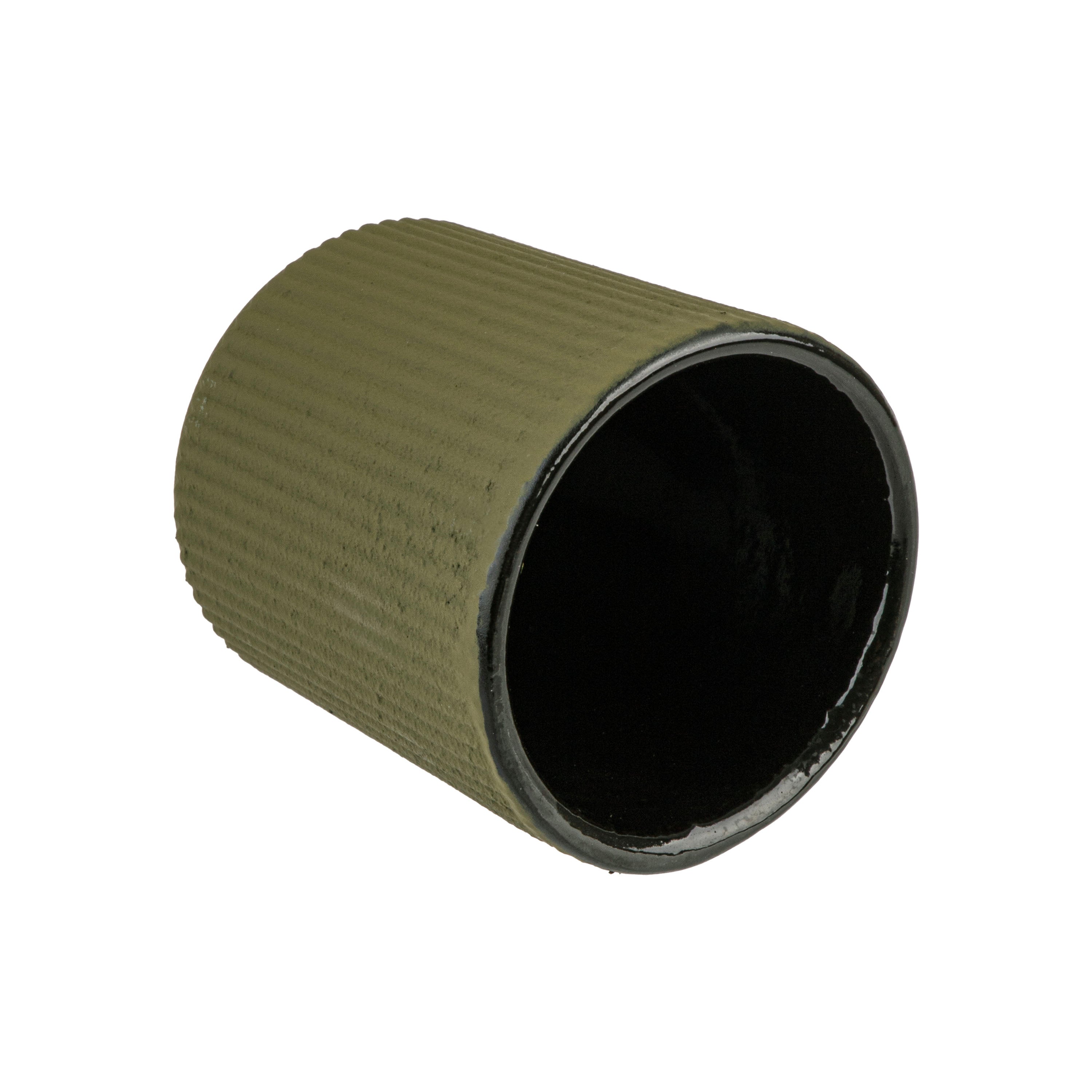 Teaology Serenity Cast Iron Tea Cup Set – 120 ml (Set of 2, Olive)