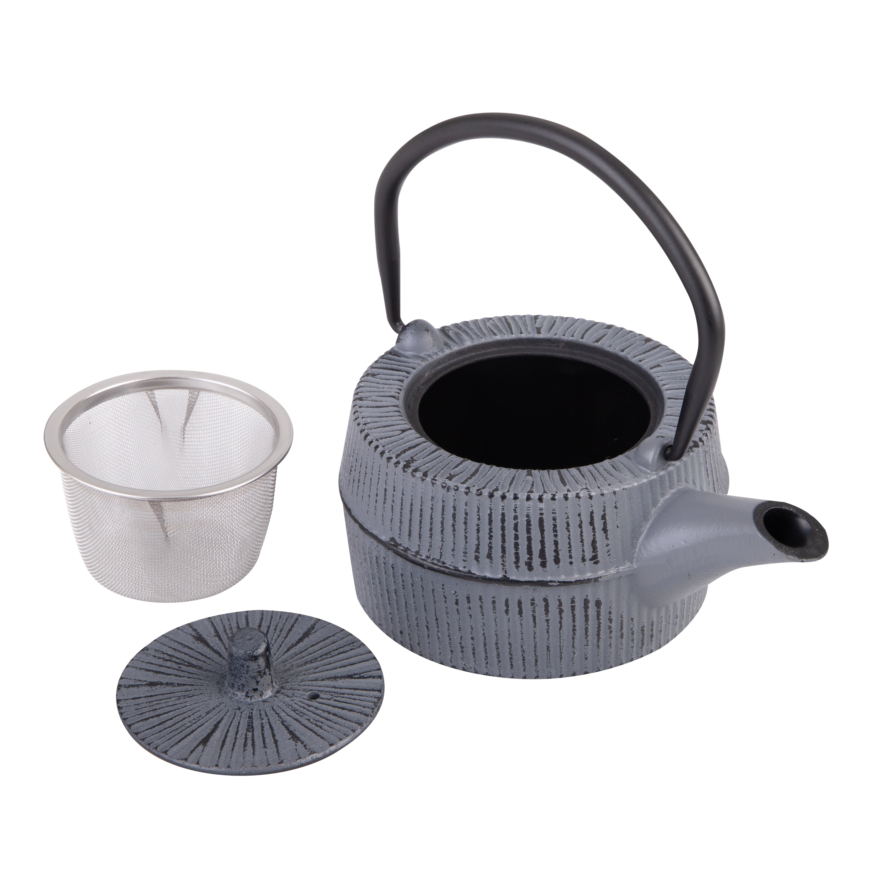 Teaology Cast Iron Teapot 350ml - Grey/Black