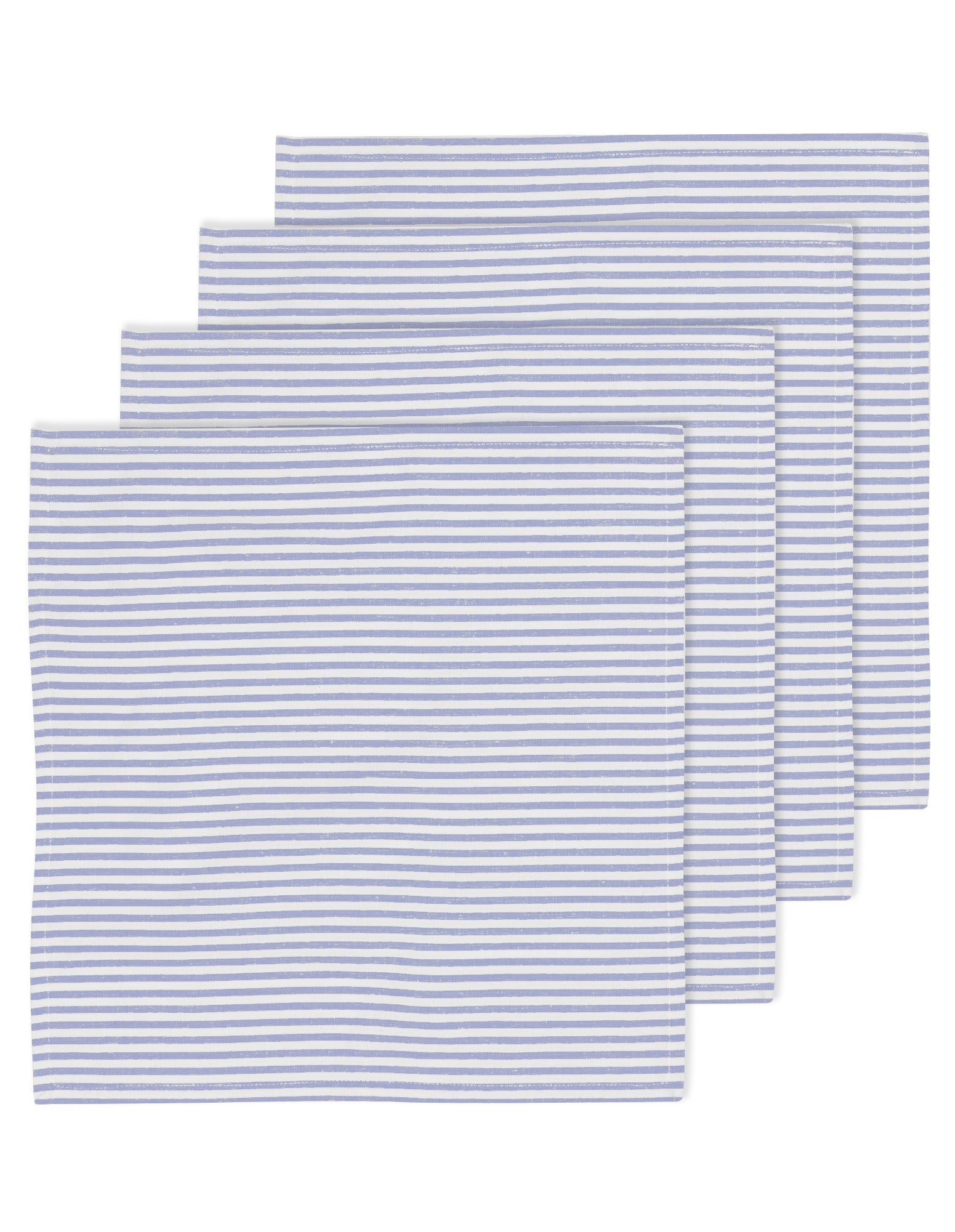 Ladelle Pinstripe Light Blue 4pk Napkin