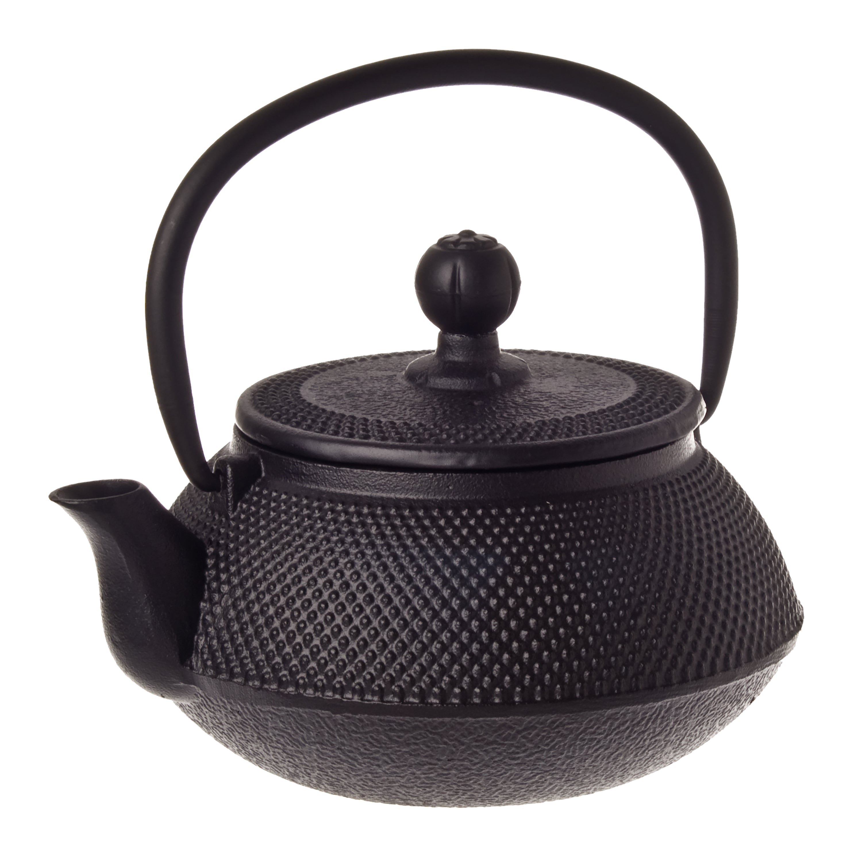 Teaology Cast Iron Teapot 500ml - Fine Hobnail - Black