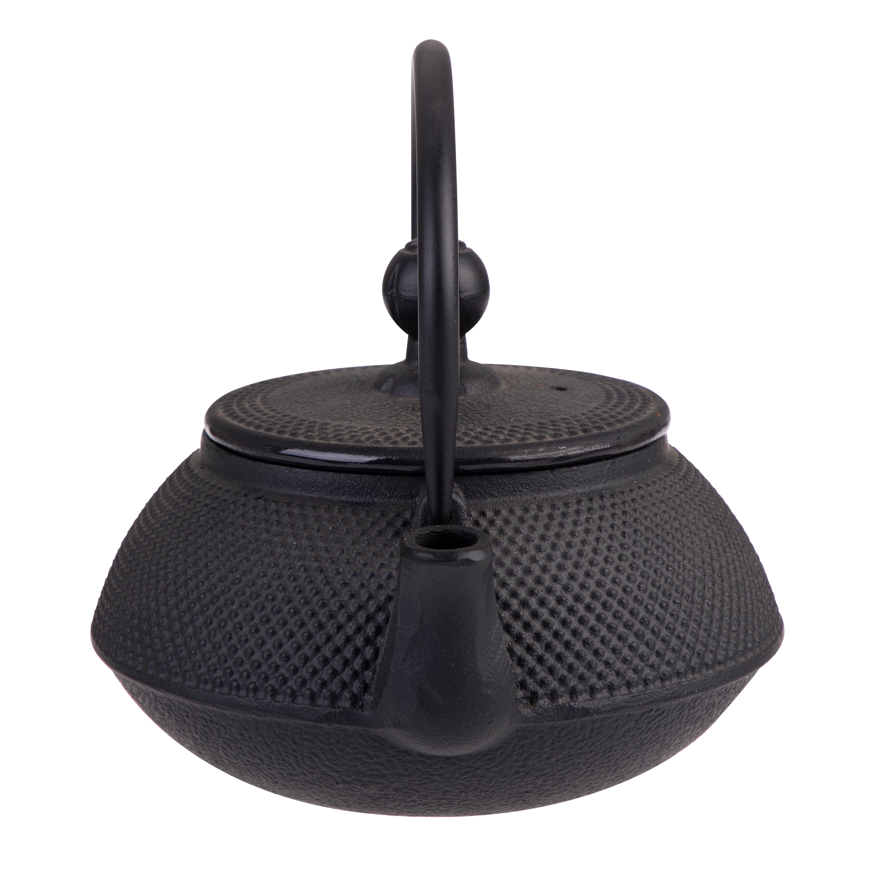 Teaology Cast Iron Teapot 500ml - Fine Hobnail - Black