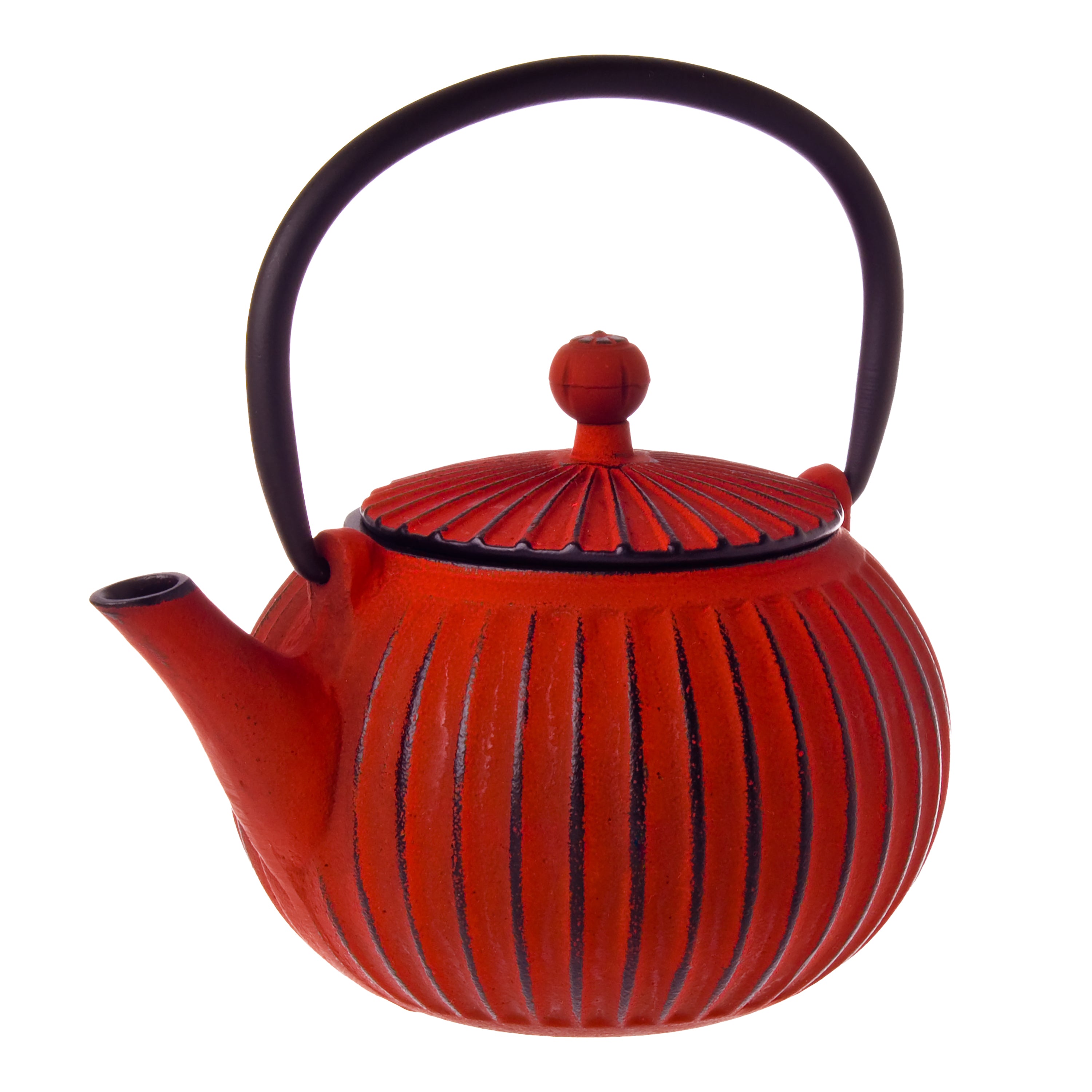 Teaology Cast Iron Teapot 500ml - Red/Black