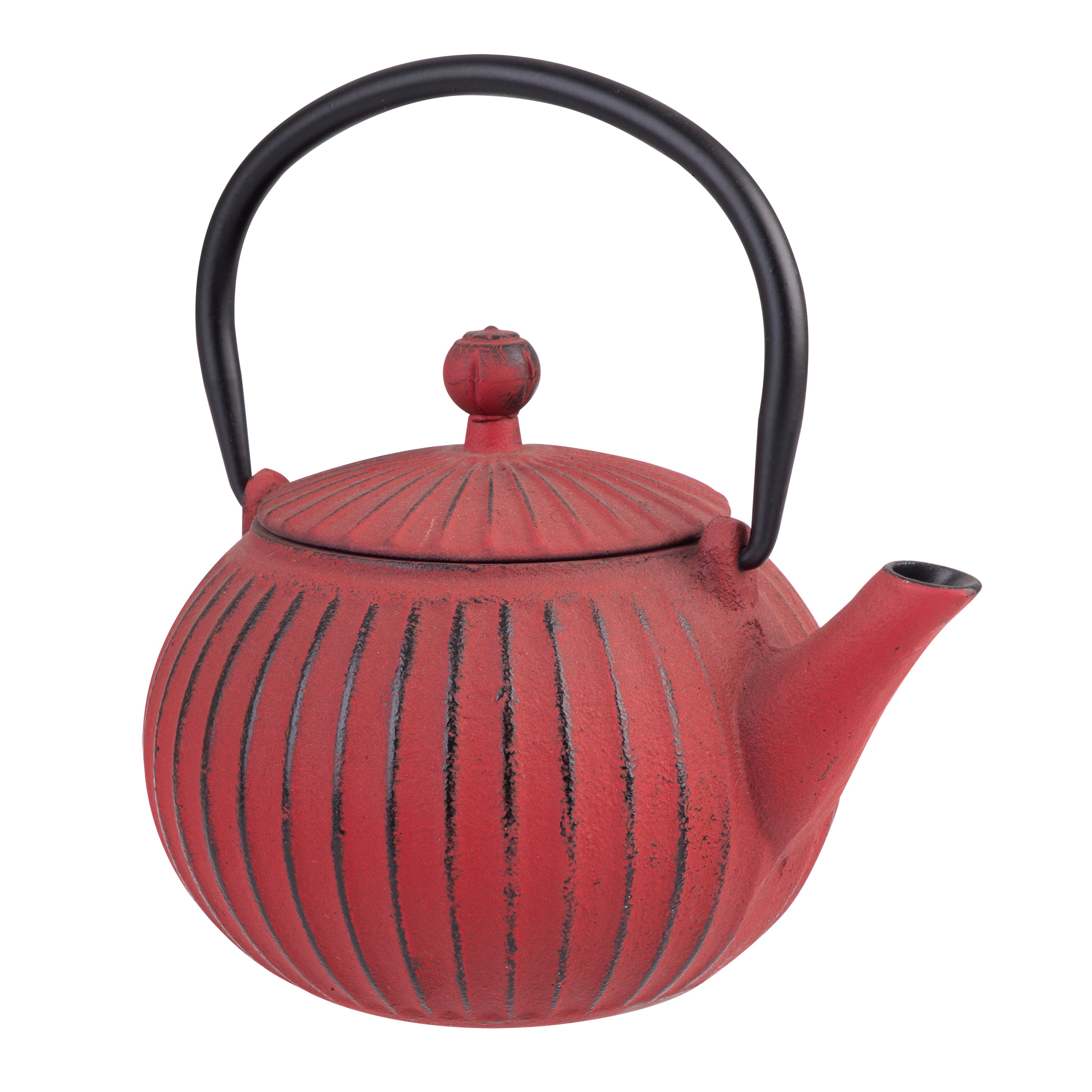 Teaology Cast Iron Teapot 500ml - Red/Black
