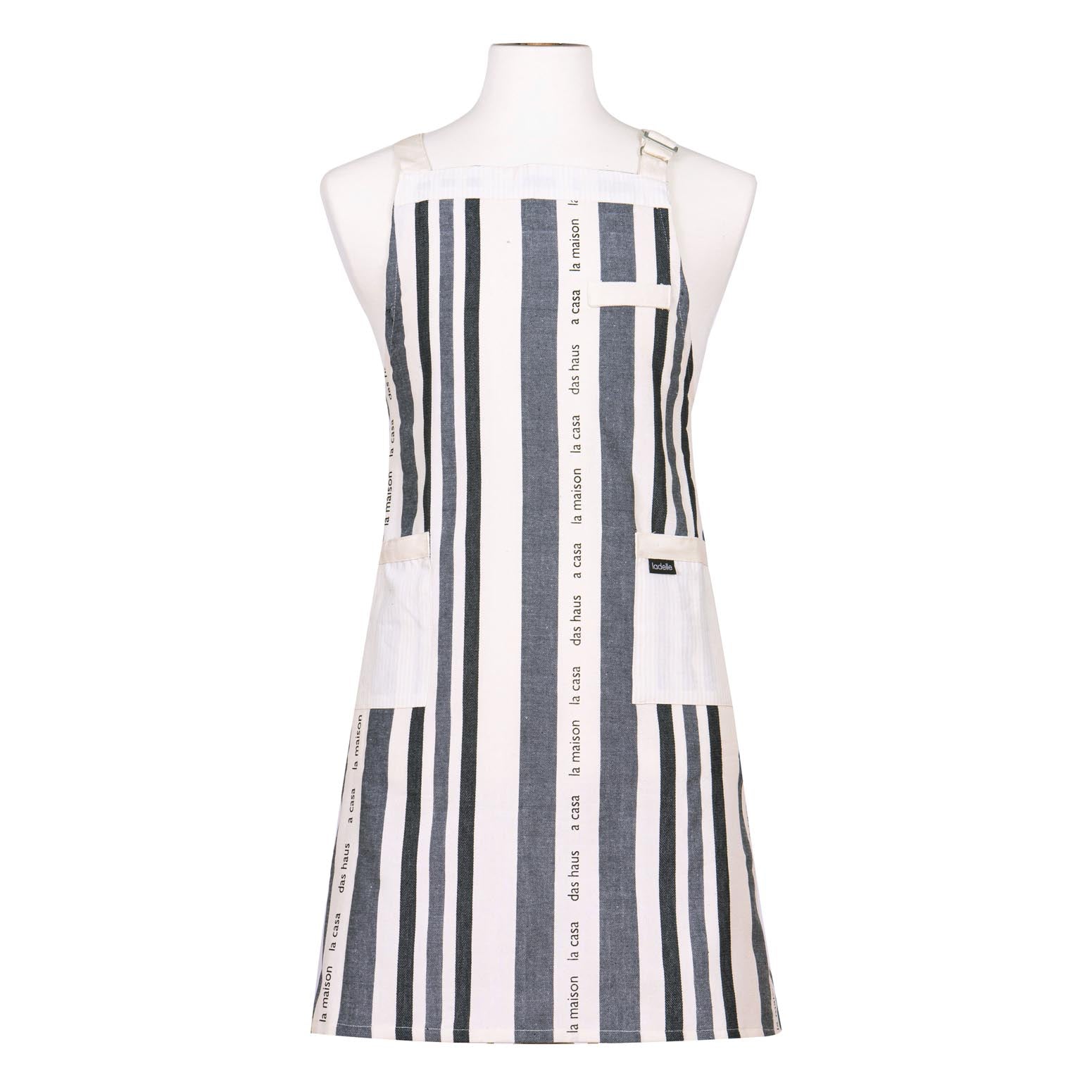 Ladelle La Casa Black Apron