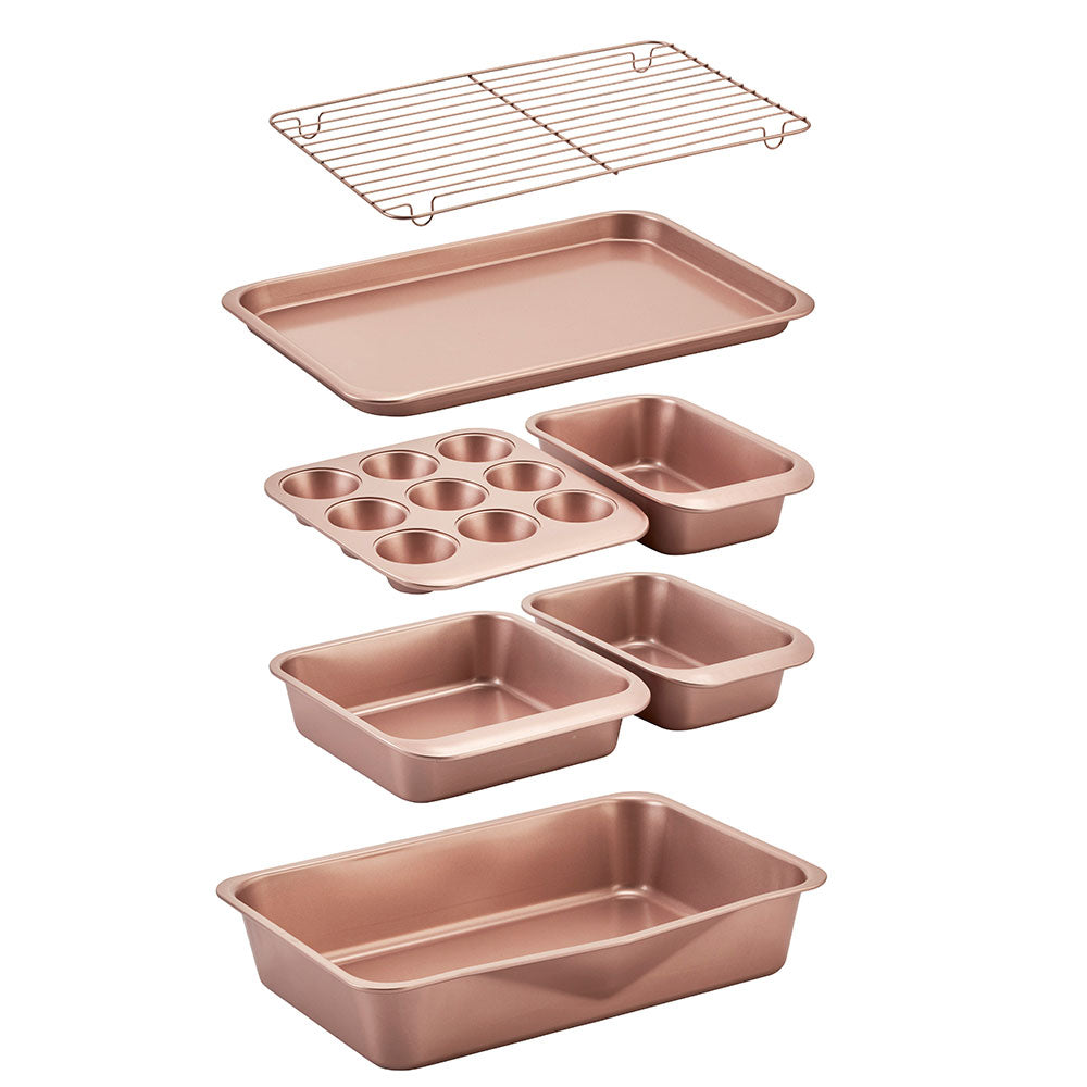 Wiltshire Rose Gold Smart Stack 7 Piece Bakeware Set