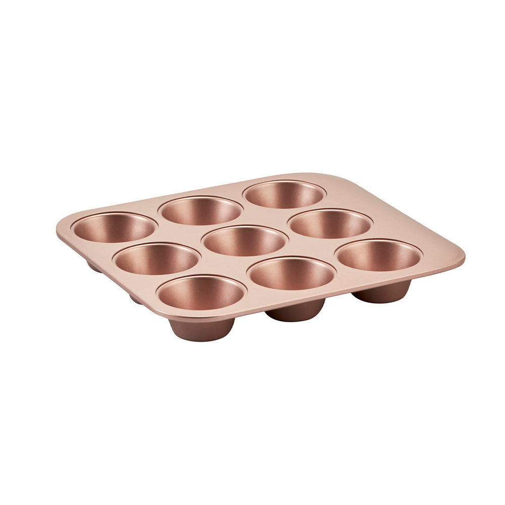 Wiltshire Rose Gold Smart Stack 9 Cup Muffin Pan