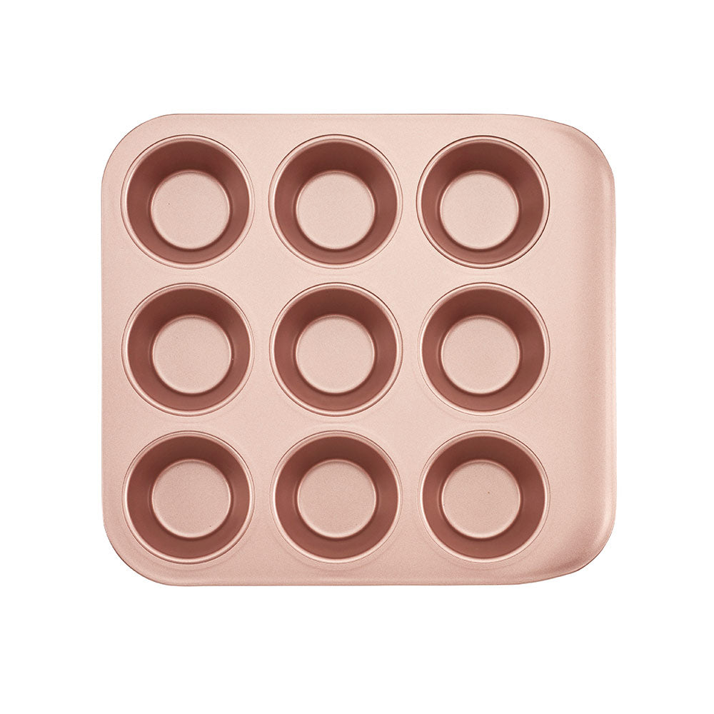 Wiltshire Rose Gold Smart Stack 9 Cup Muffin Pan