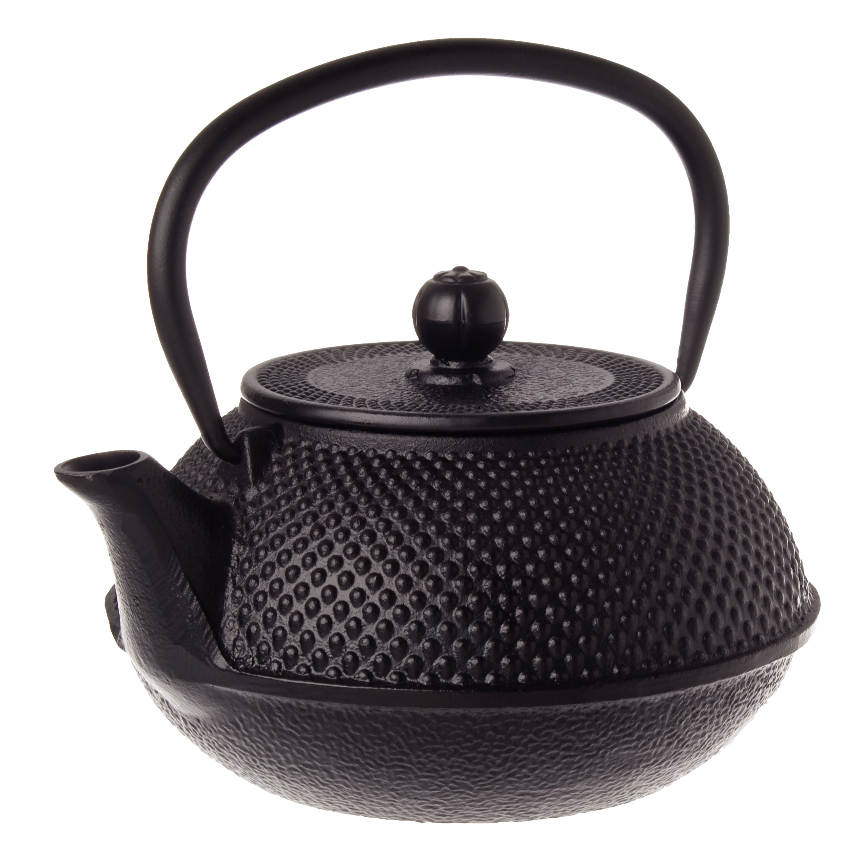 Teaology Cast Iron Teapot 800ml - Fine Hobnail - Black