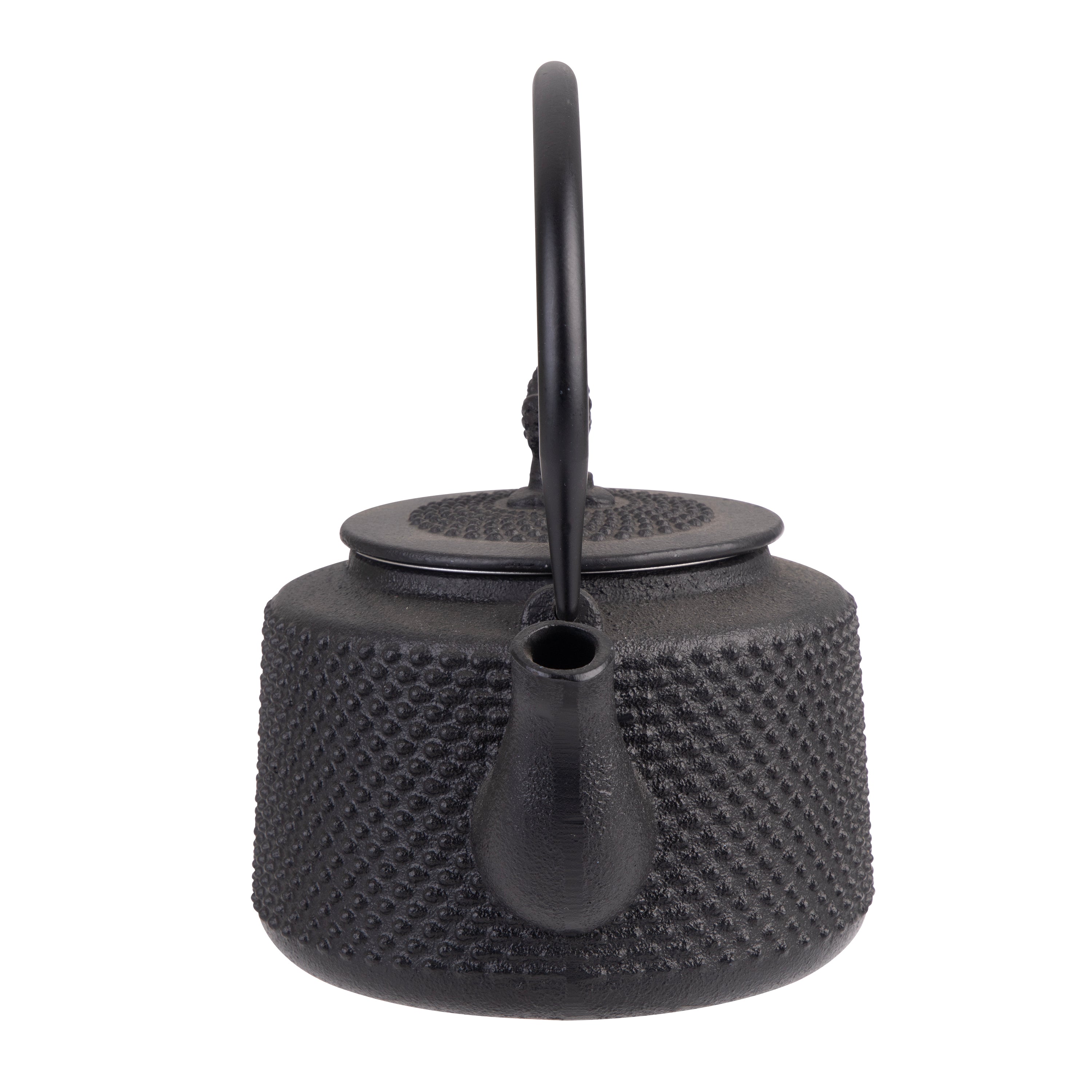 Teaology Cast Iron Teapot 850ml - Tall Hobnail - Black
