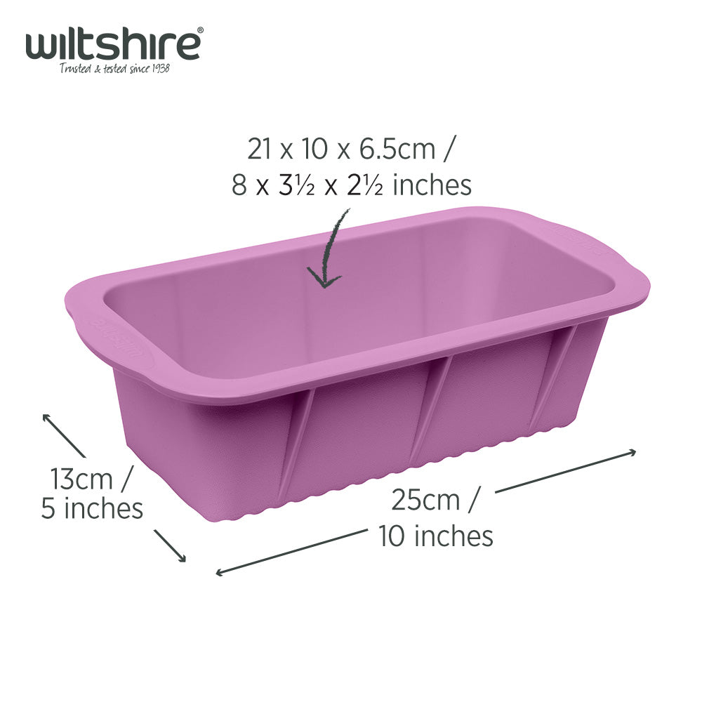 Wiltshire Silicone Loaf Pan 21cm Purple