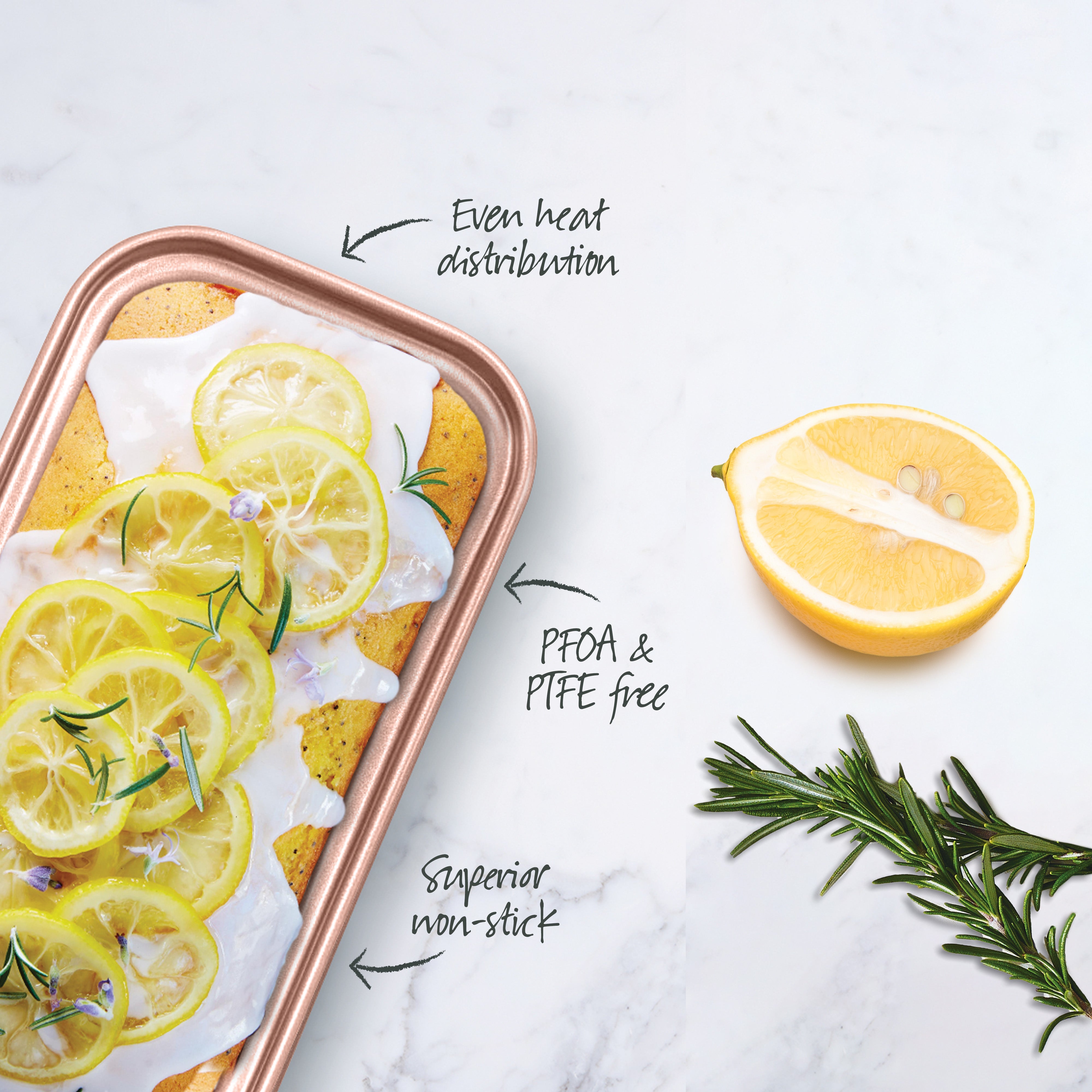 Wiltshire Rose Gold Mini Loaf Pan 15.5cm - Airfryer or Oven