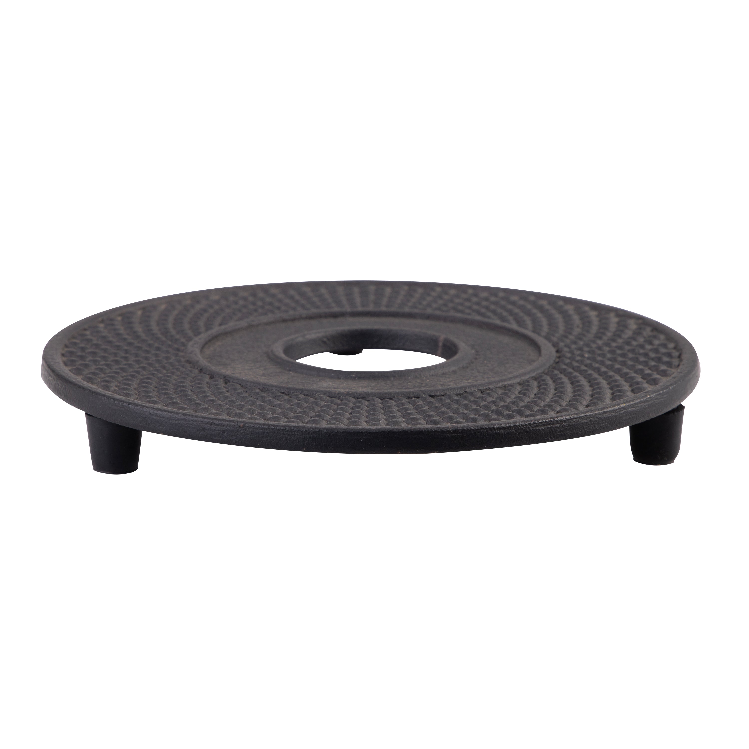 Teaology Cast Iron Trivet – 13.4 cm Fine Hobnail (Black)