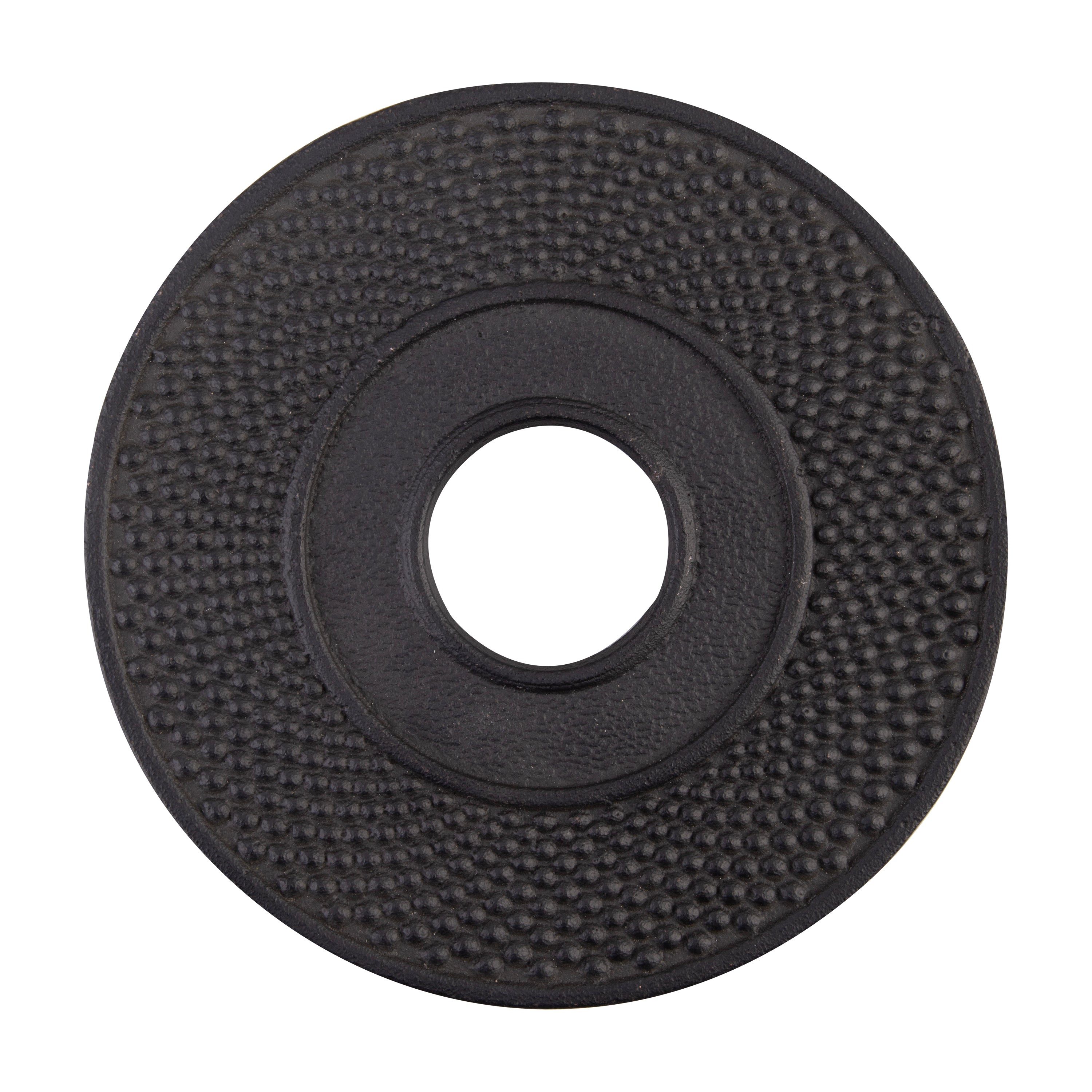 Teaology Cast Iron Trivet – 13.4 cm Fine Hobnail (Black)