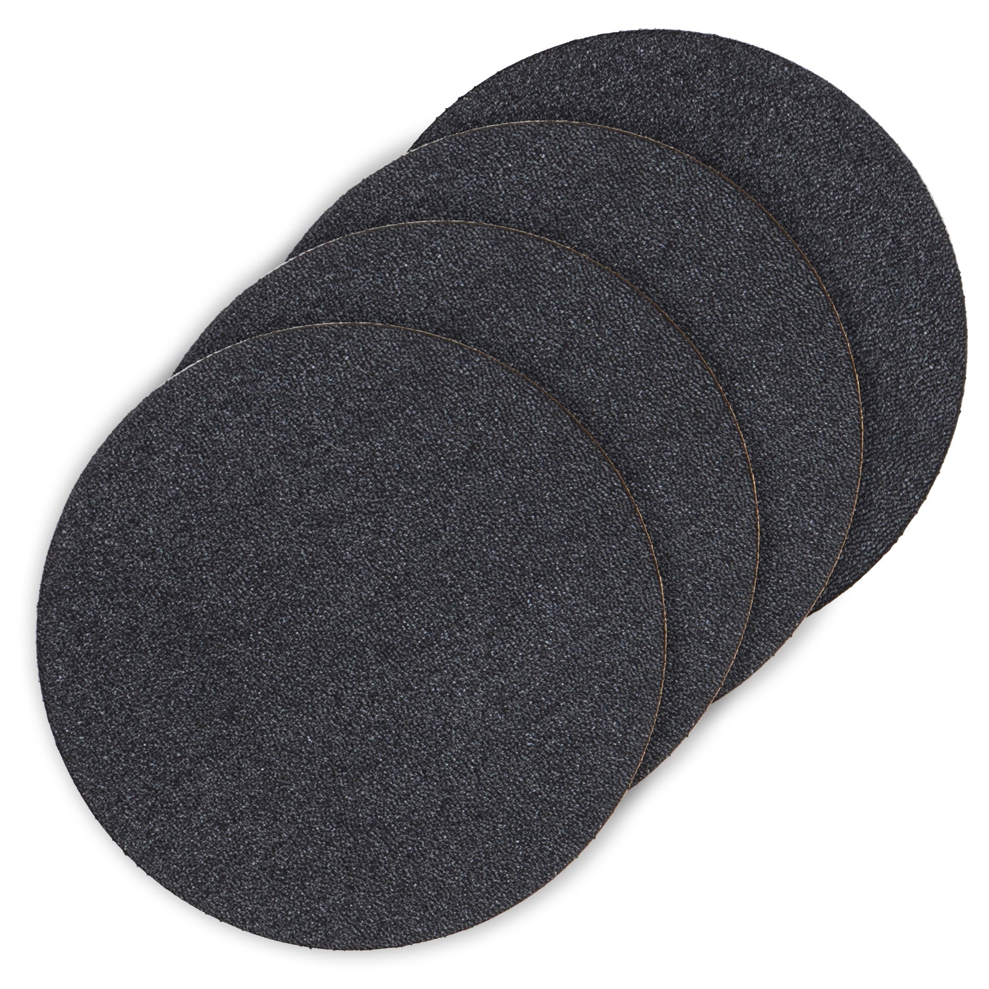Ladelle Hugo Round Black Vinyl 4pk Coaster