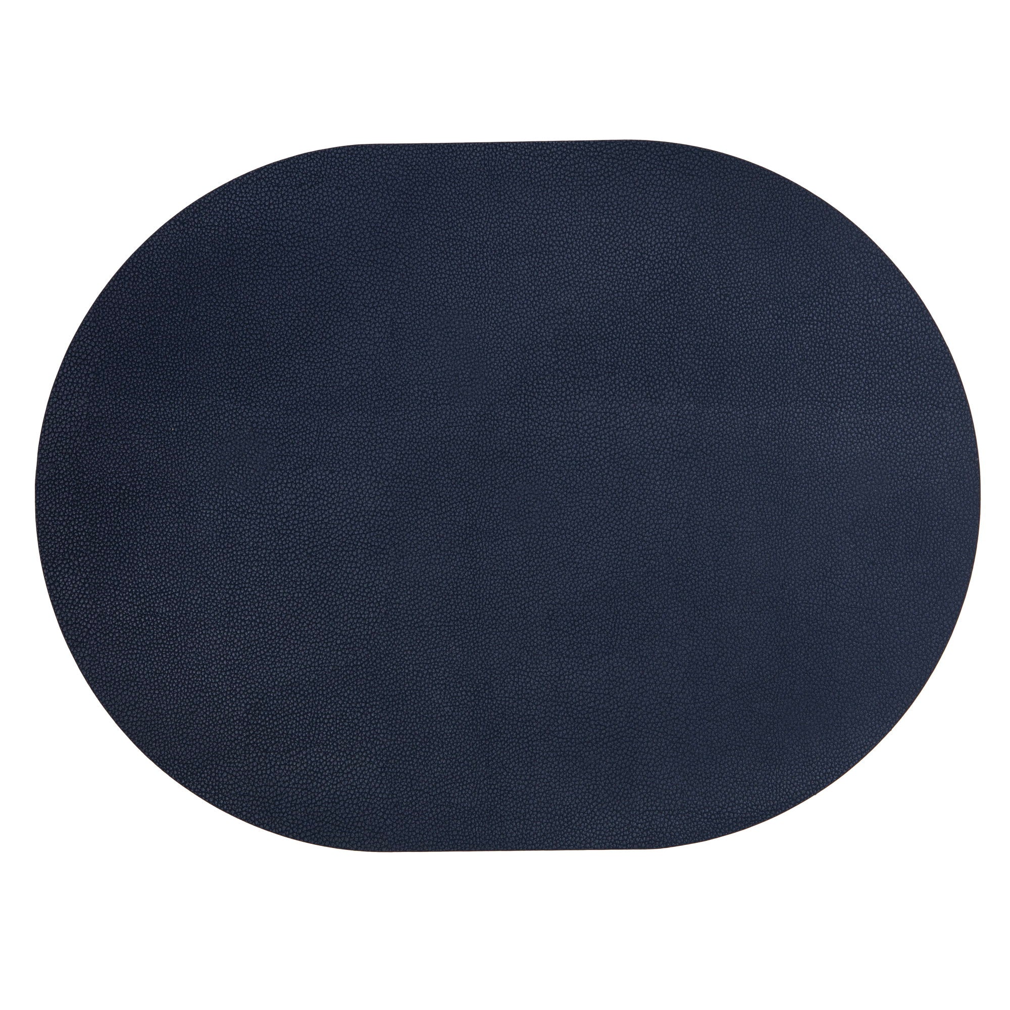Ladelle Hugo Oval Navy Vinyl 4pk Placemat