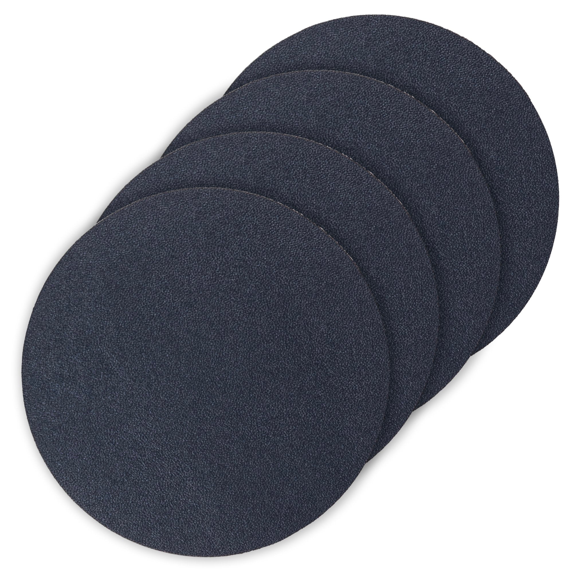 Ladelle Hugo Round Navy Vinyl 4pk Coaster