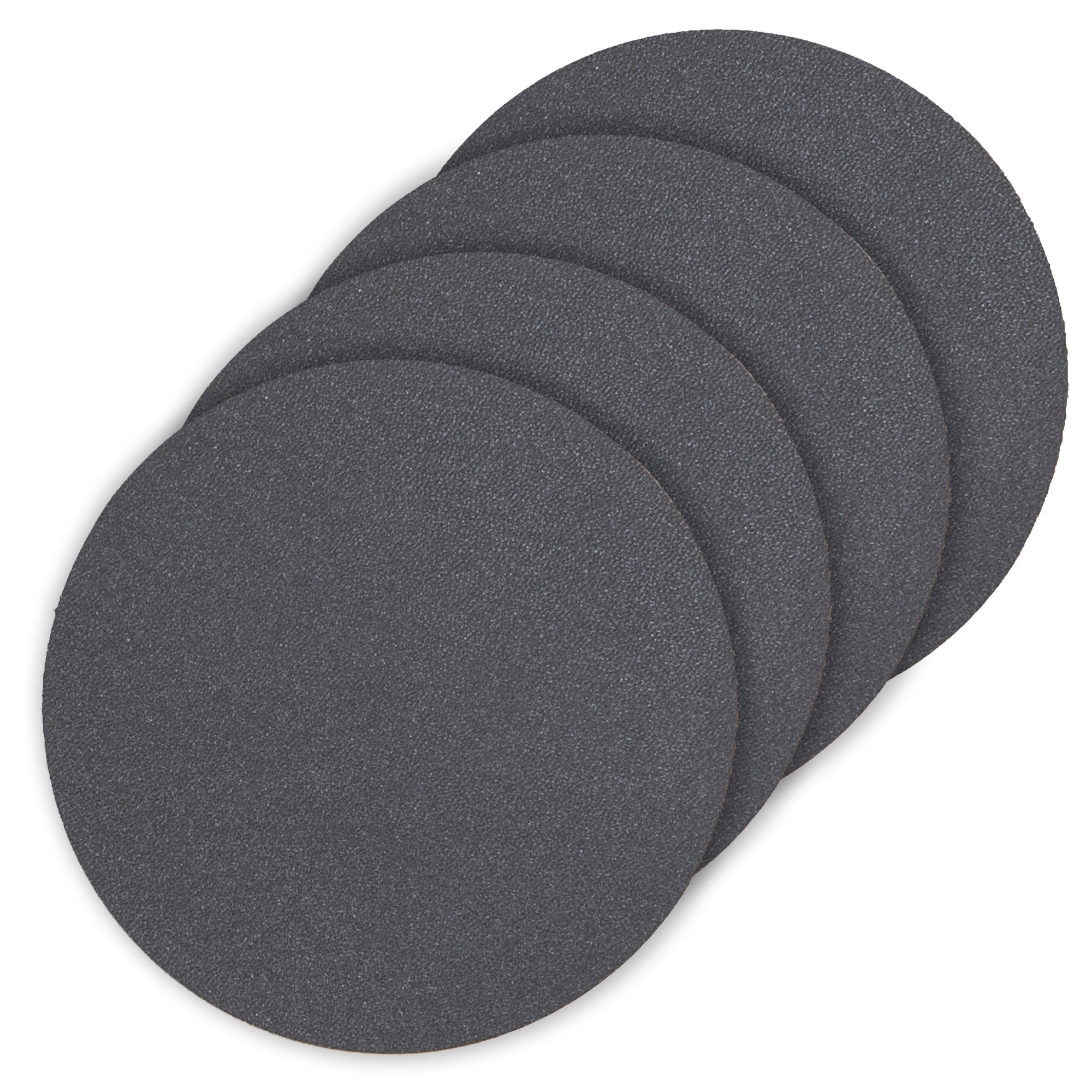Ladelle Hugo Round Charcoal Vinyl 4pk Coaster