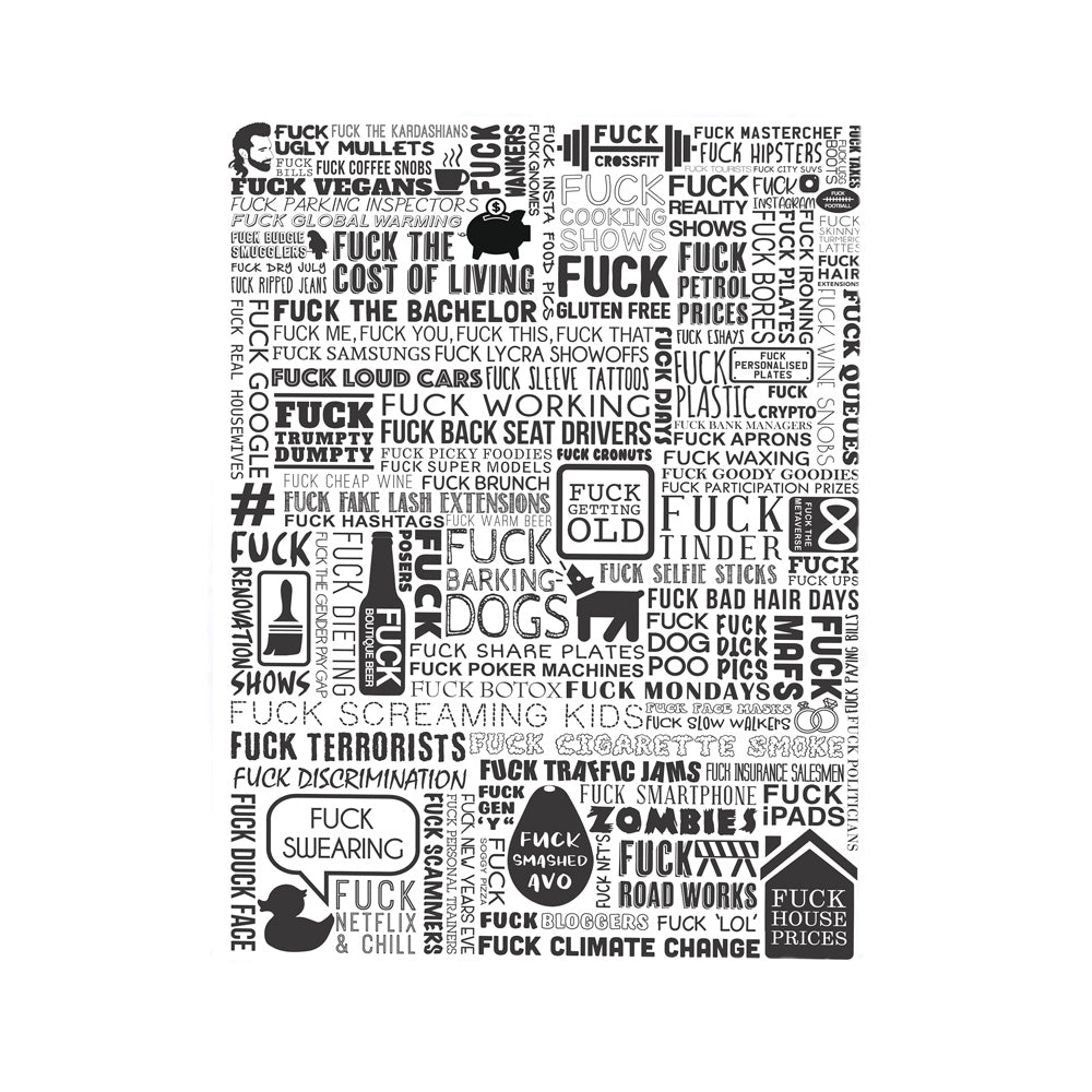 Annabel Trends Cotton Tea Towel F Word
