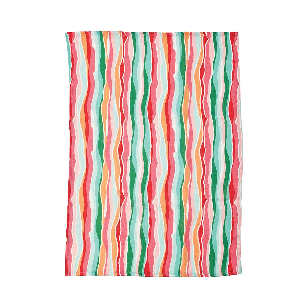 Annabel Trends Linen Tea Towel Sherbet Ribbons
