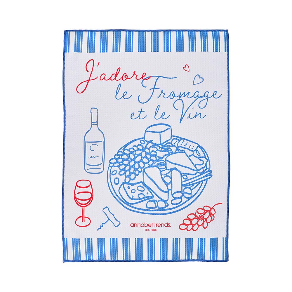 Annabel Trends Microfibre Tea Towel Single Sided Waffle Dachshund