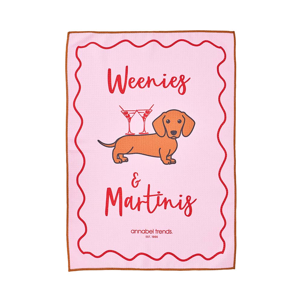 Annabel Trends Microfibre Tea Towel Single Sided Waffle Multi Cat