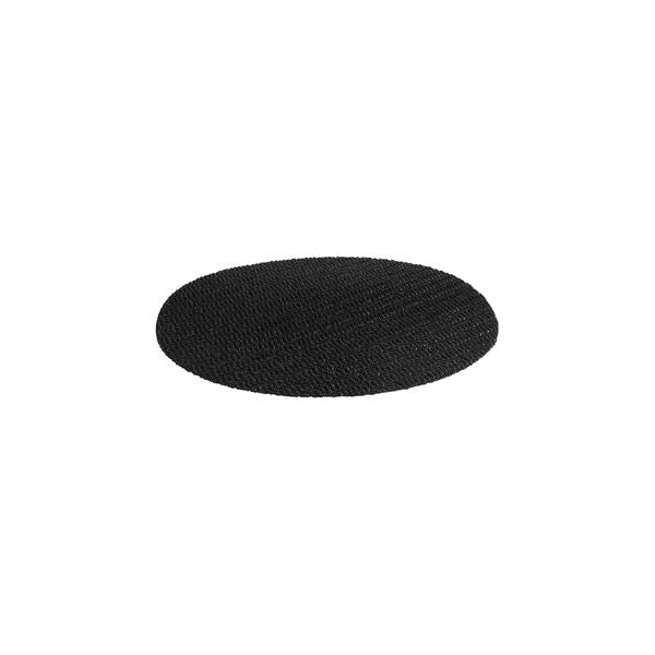 Trenton Non-Slip Round Mesh Tray Mat (260mm 300mm - Black)