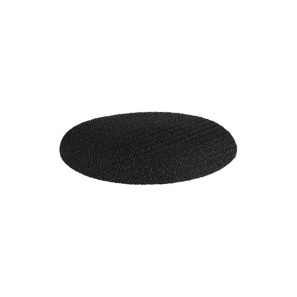 Trenton Non-Slip Round Mesh Tray Mat (310mm 350mm - Black)