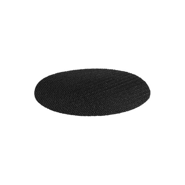 Trenton Non-Slip Round Mesh Tray Mat (320mm 370mm - Black)