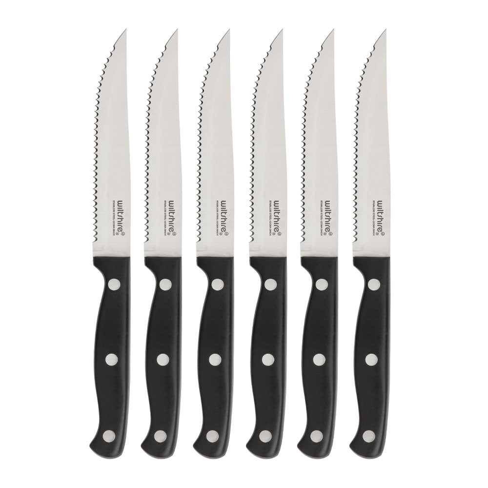 Wiltshire Triple Rivet Steak Knife 6 Piece