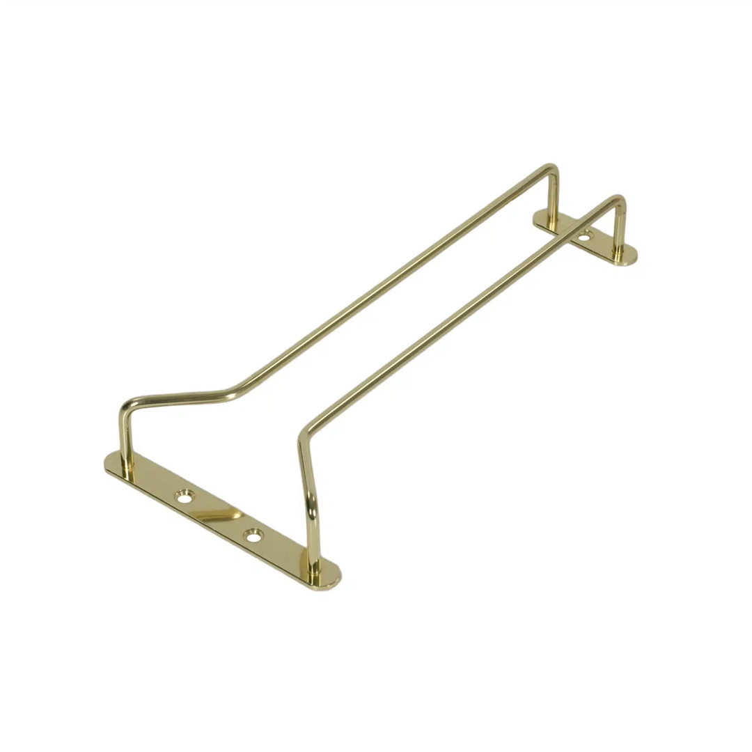 KH Probar Glass Hanger Single 250mm Brass Plated