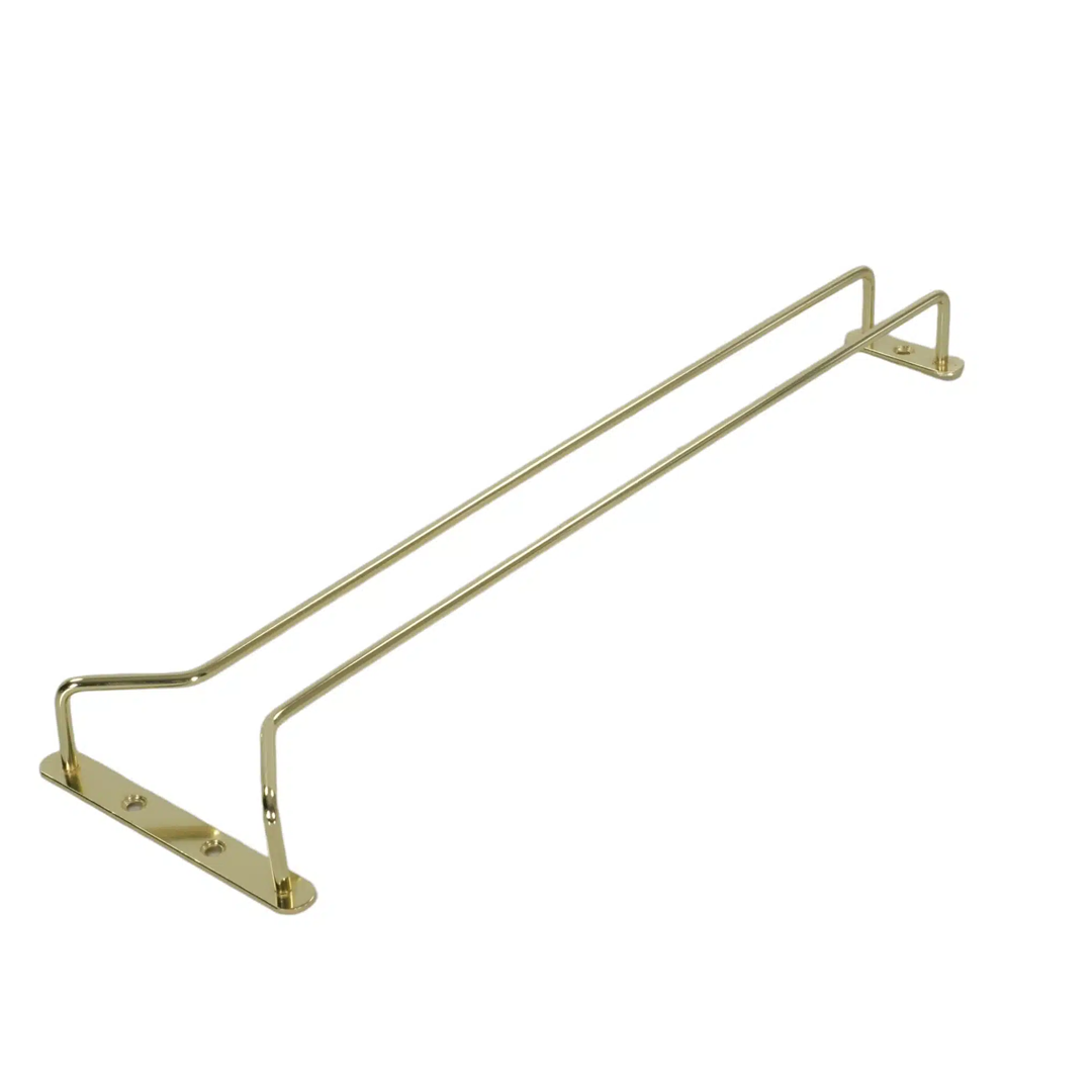 KH Probar Glass Hanger Single 400mm Brass Plated
