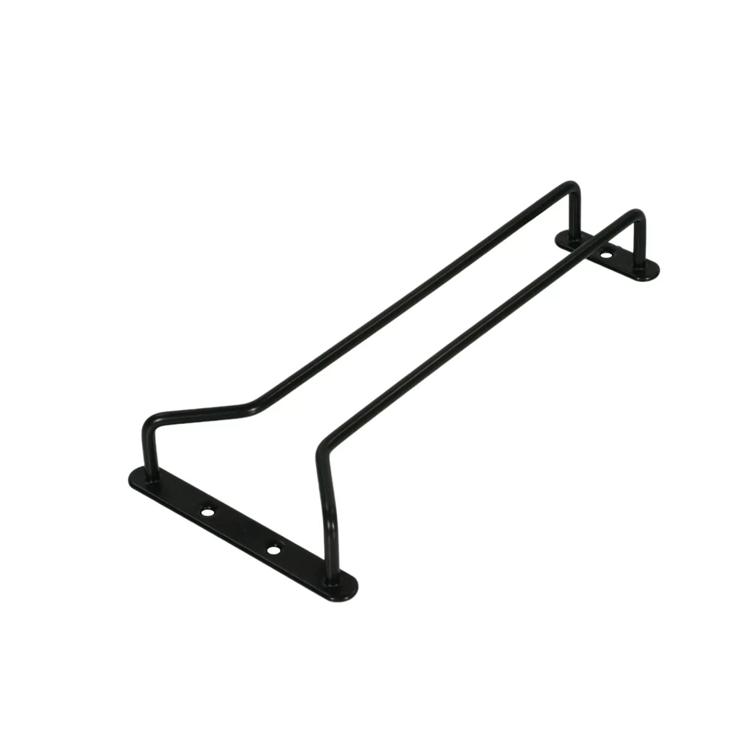 KH Probar Glass Hanger Single 250mm Black Coated Pvc