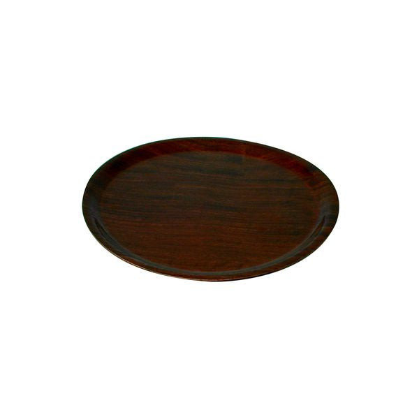 Trenton Round Tray - Mahogany (370mm Ø)
