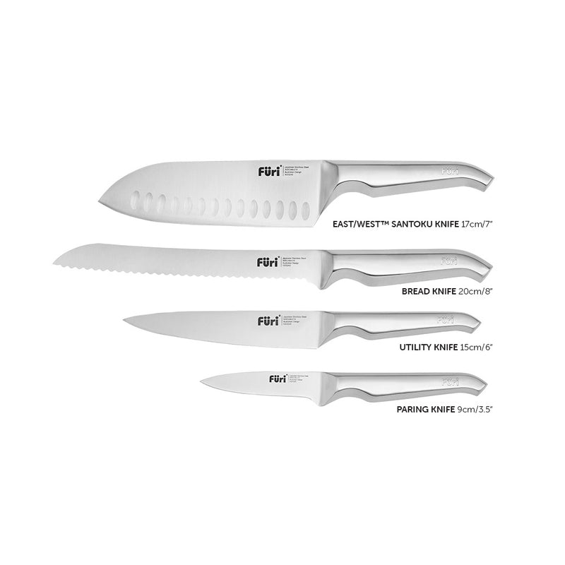 Furi Pro Limited Edition Black 5 Piece Knife Block Set