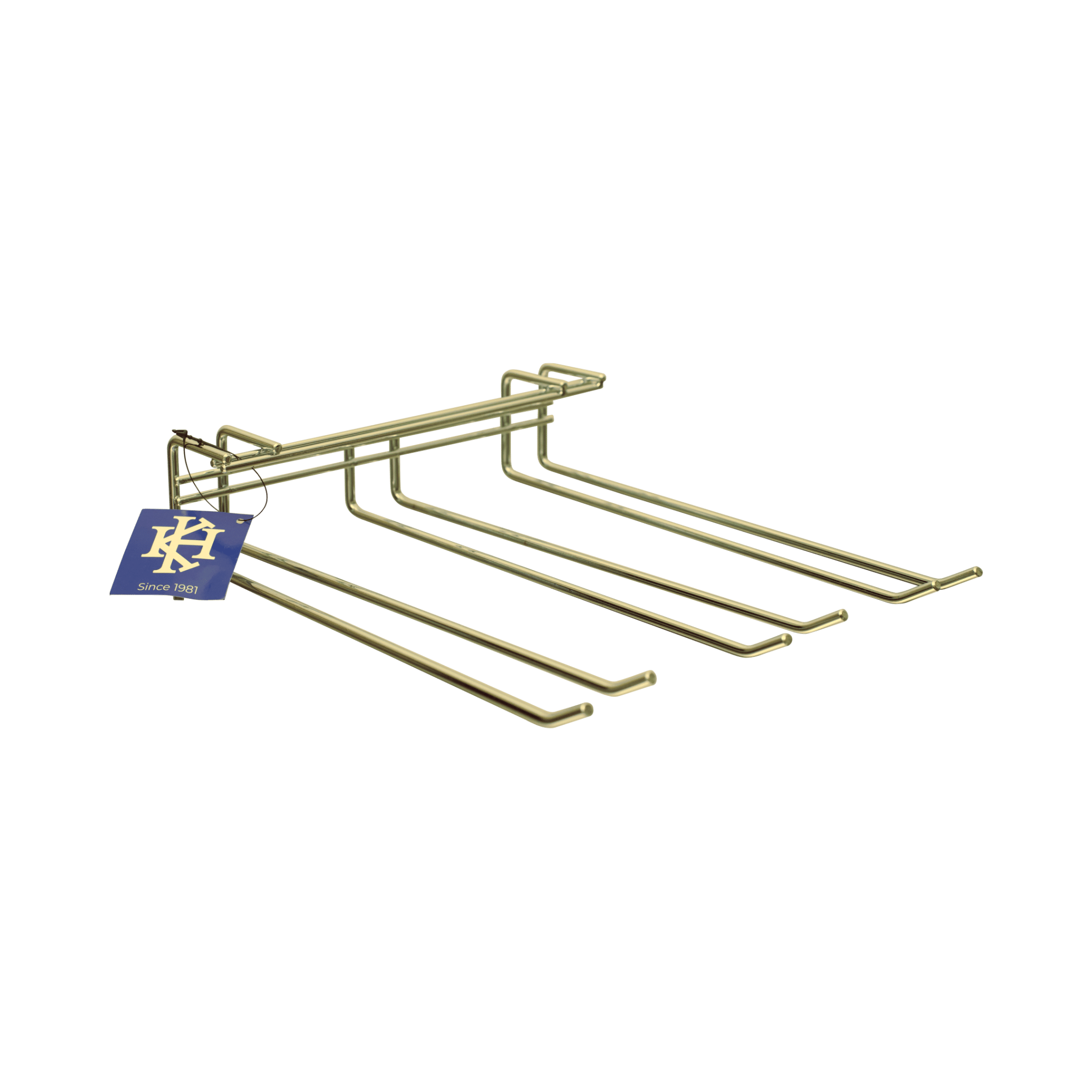 KH Probar Glass Hanger Triple Row Brass Plated 270 x 225 x 58mm