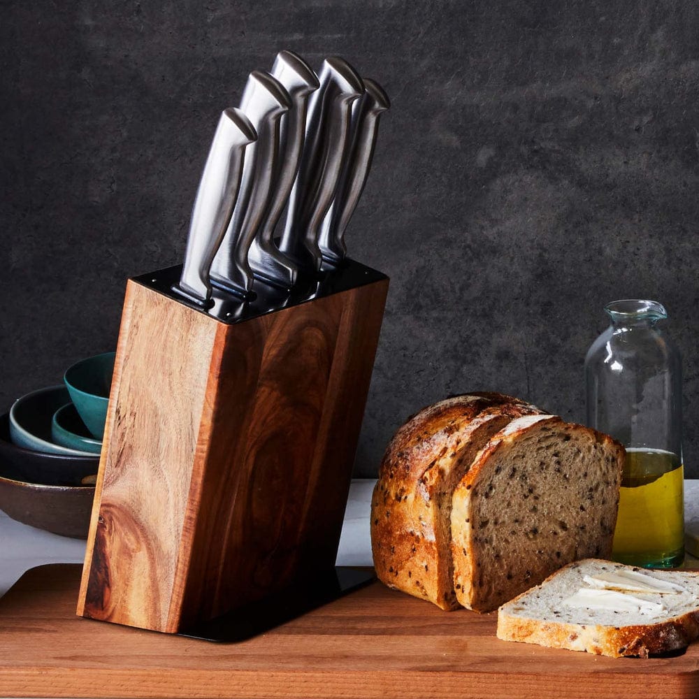 Stanley Rogers Black Acacia 6 Piece Knife Block Set