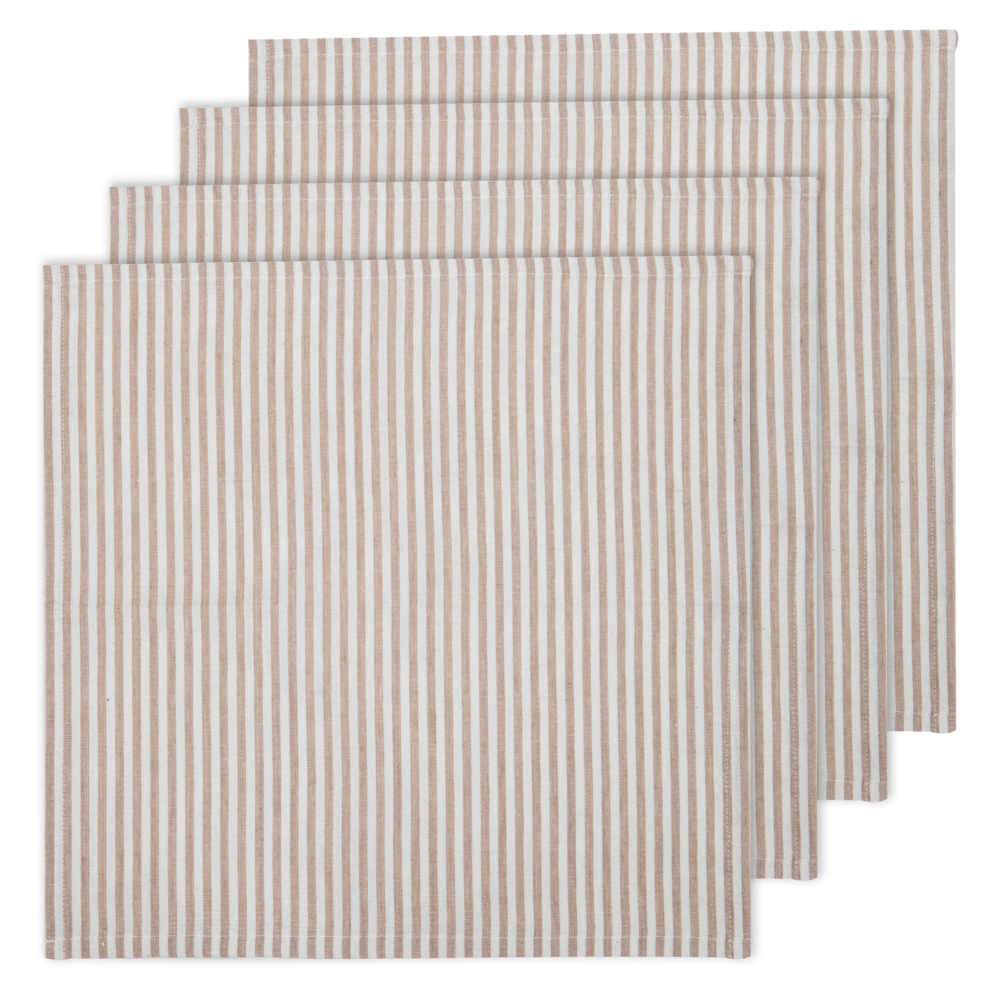 Ladelle Pinstripe Rose 4pk Napkin