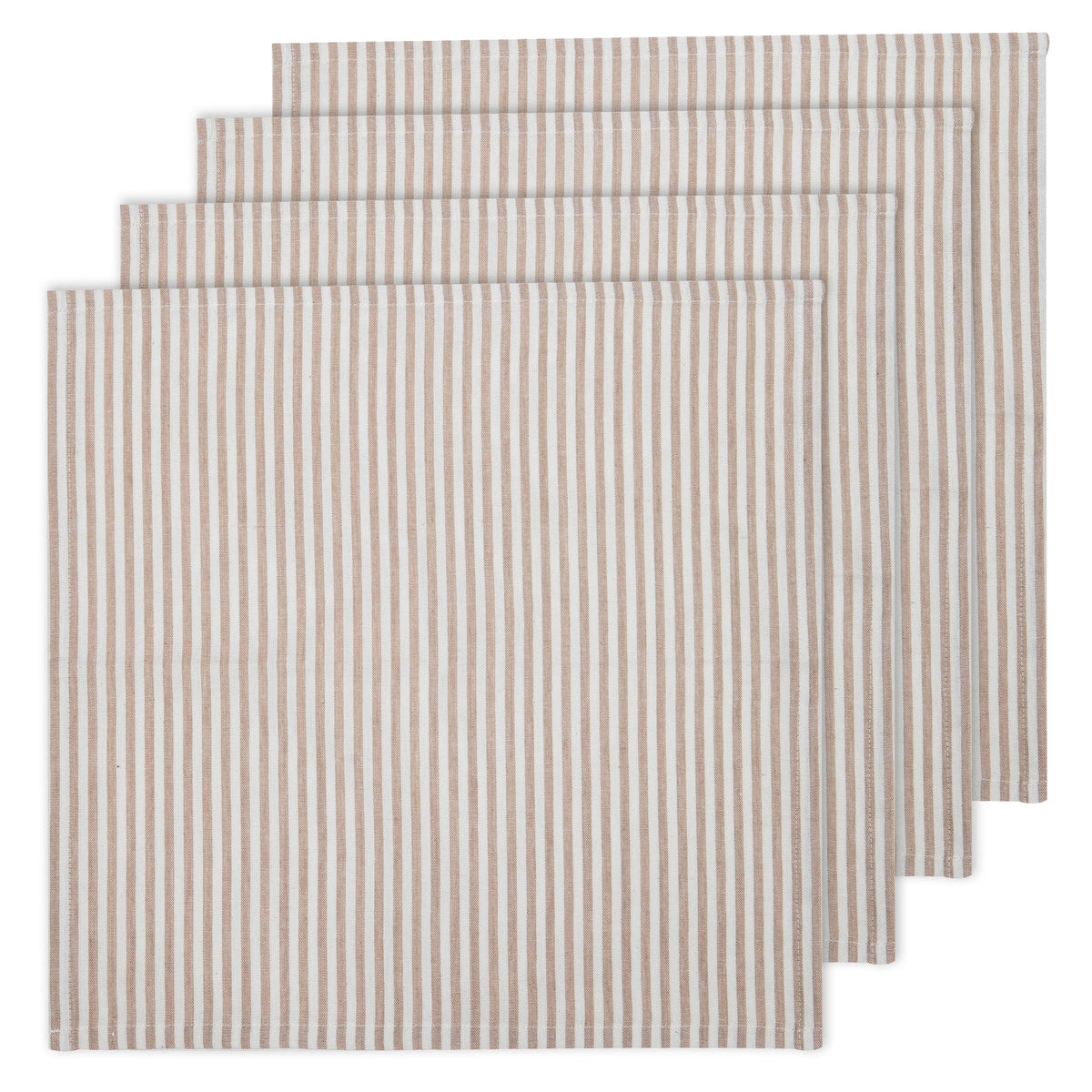 Ladelle Pinstripe Rose 4pk Napkin