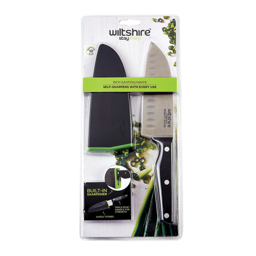 Wiltshire Staysharp Triple Rivet 15cm Santoku Knife