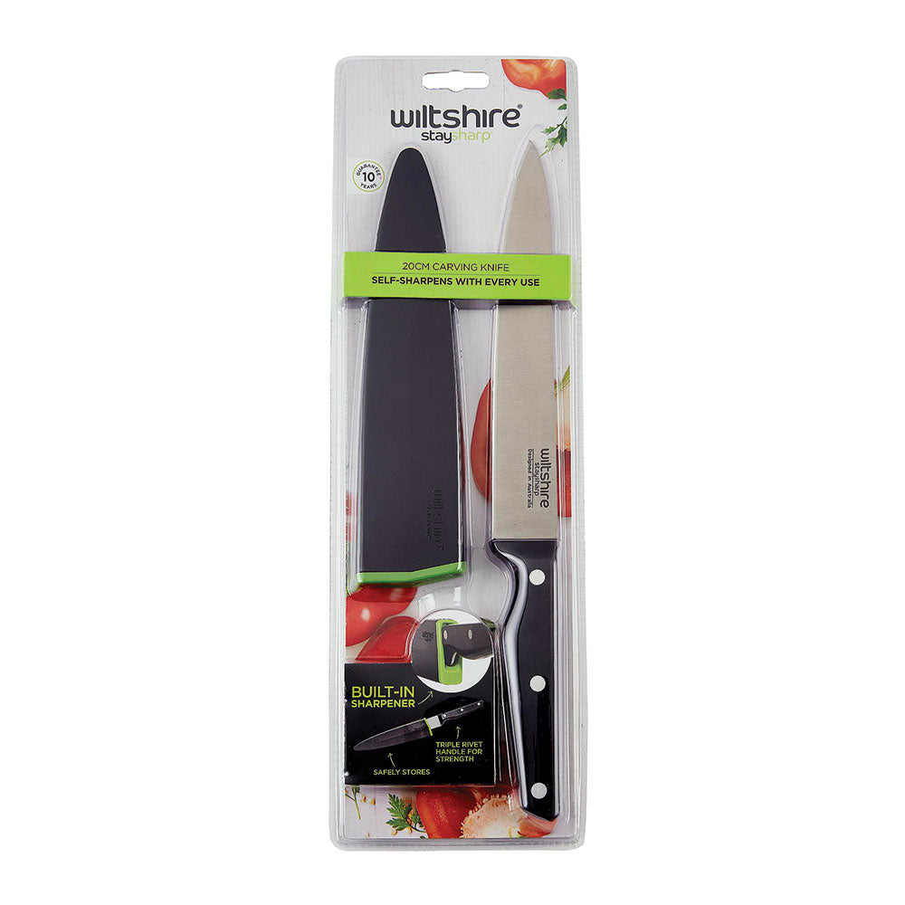 Wiltshire Staysharp Triple Rivet Carving Knife 20cm