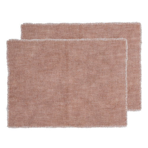 Ladelle Gibson Pink 2pk Placemat