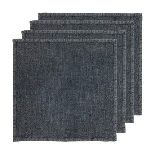 Ladelle Gibson Zinc 4pk Napkin