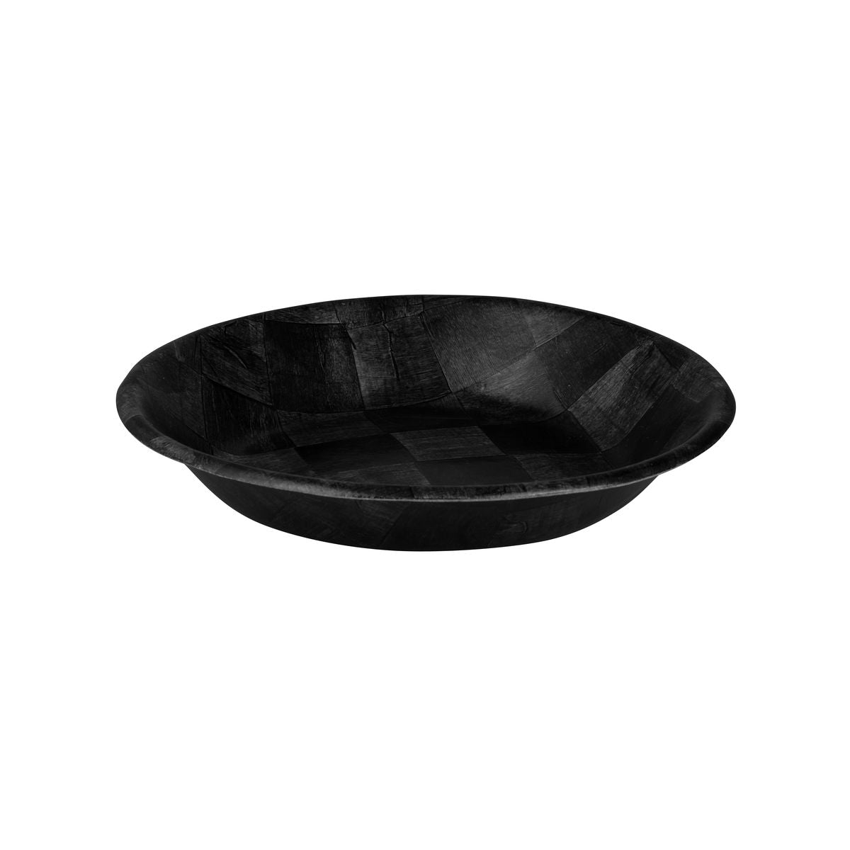 Trenton Black Woven Wood Serving Bowl (500mm Ø)