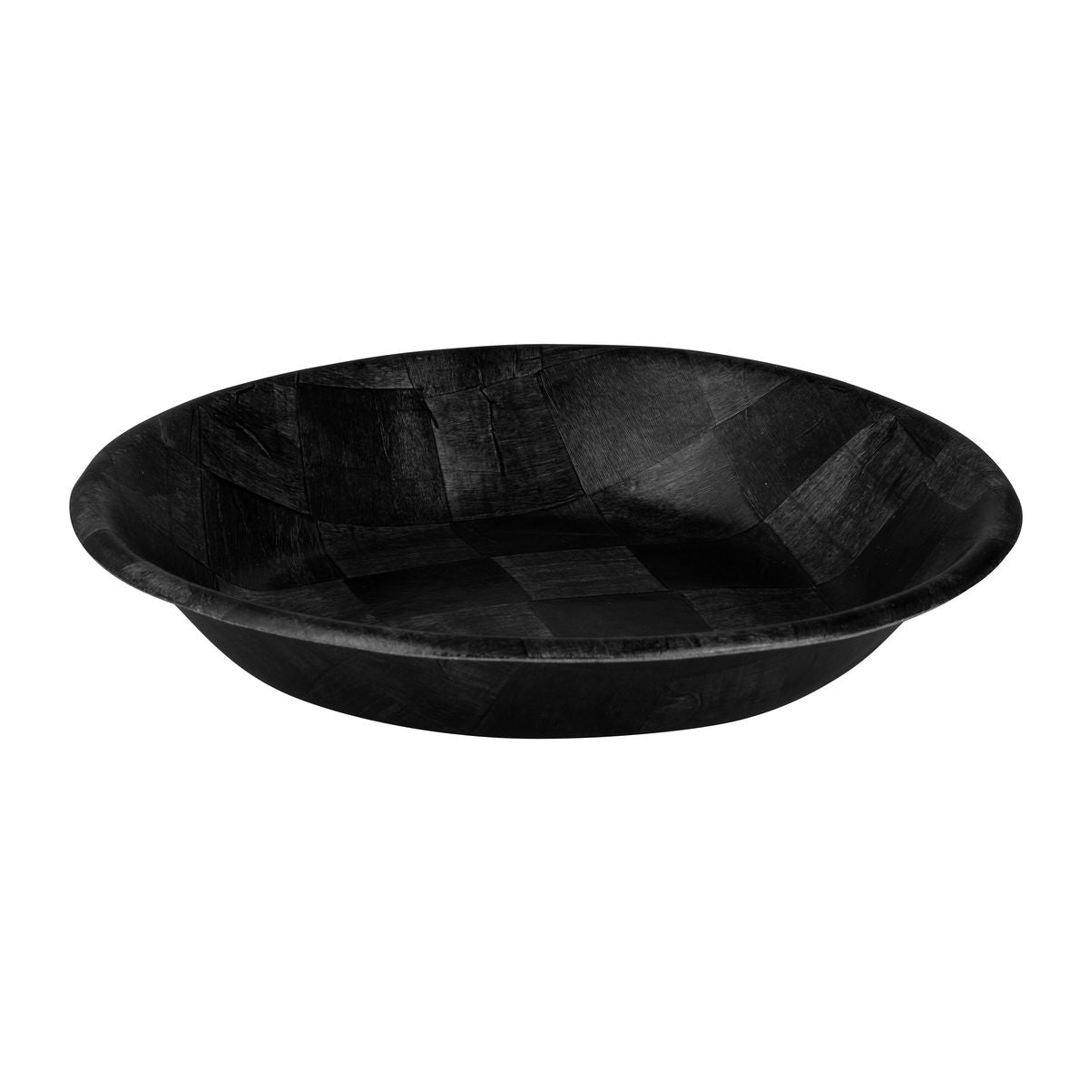Trenton Black Woven Wood Serving Bowl (600mm Ø)