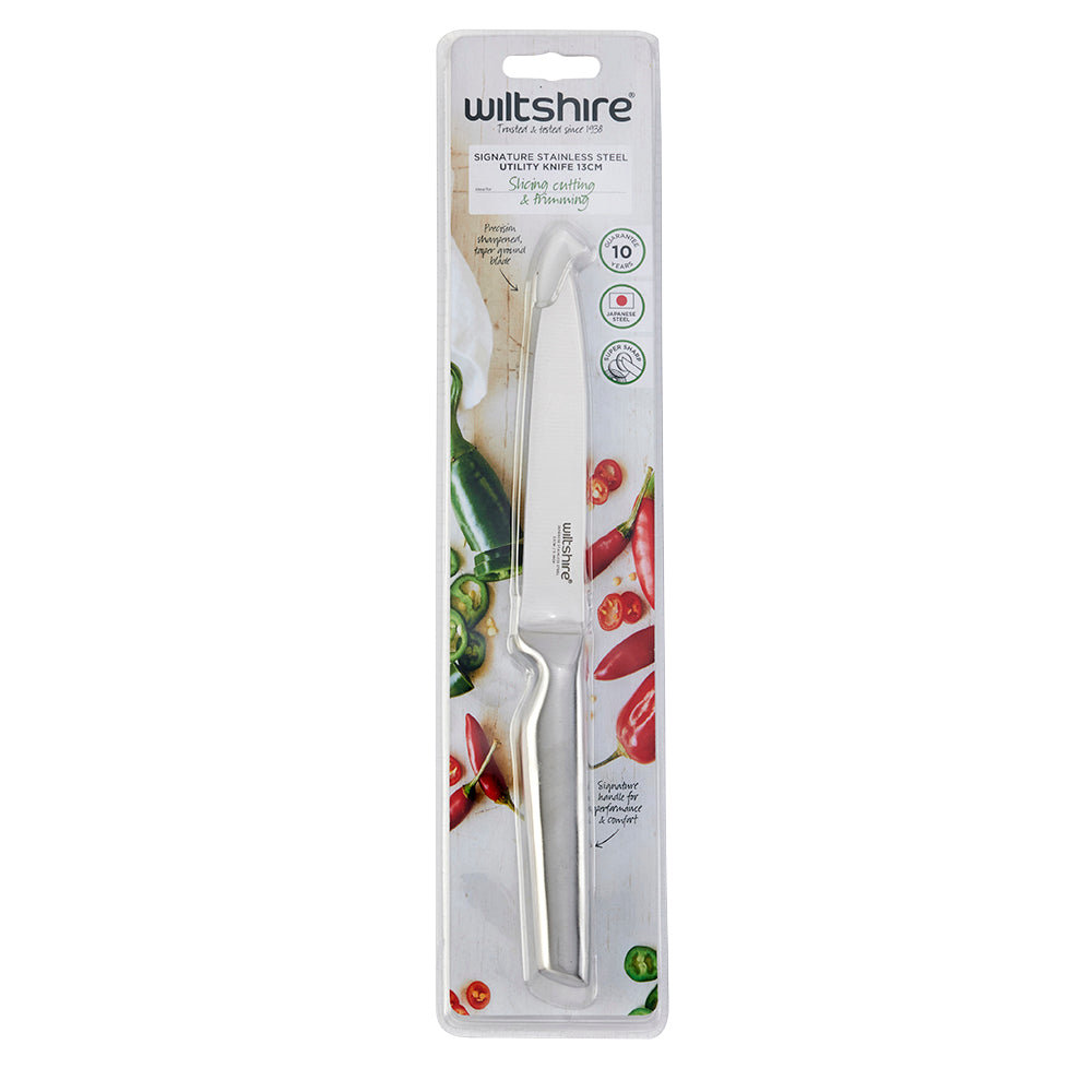 Wiltshire Signature Stainless Steel 13cm Utility Knife