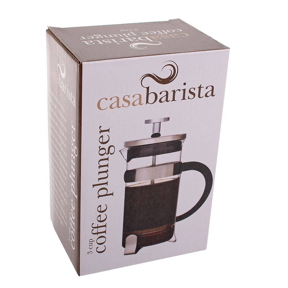 Casabarista Coffee Plunger – 3 Cup / 350ml (with Scoop)