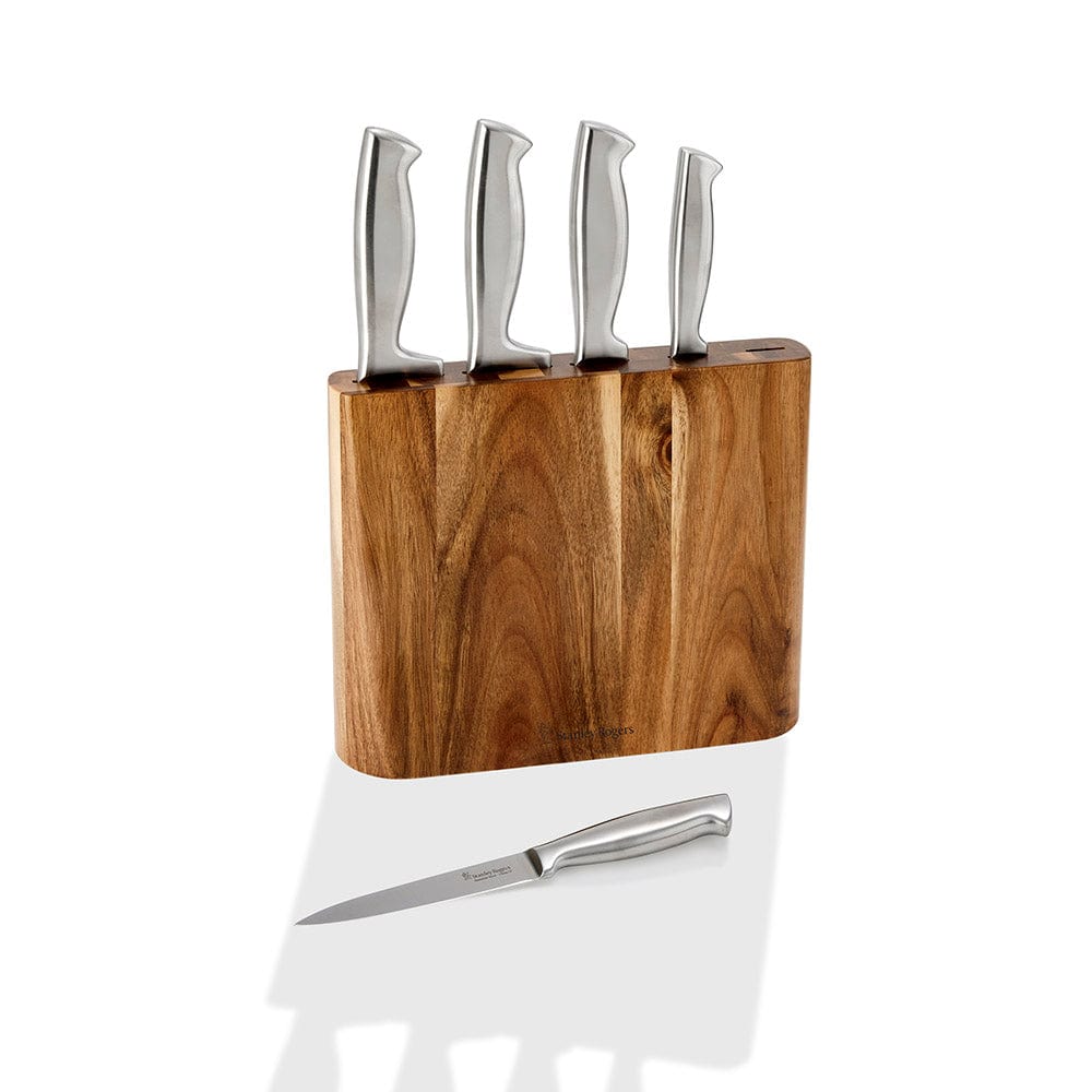 Stanley Rogers Slim Wedge Knife Block Set 6 Piece